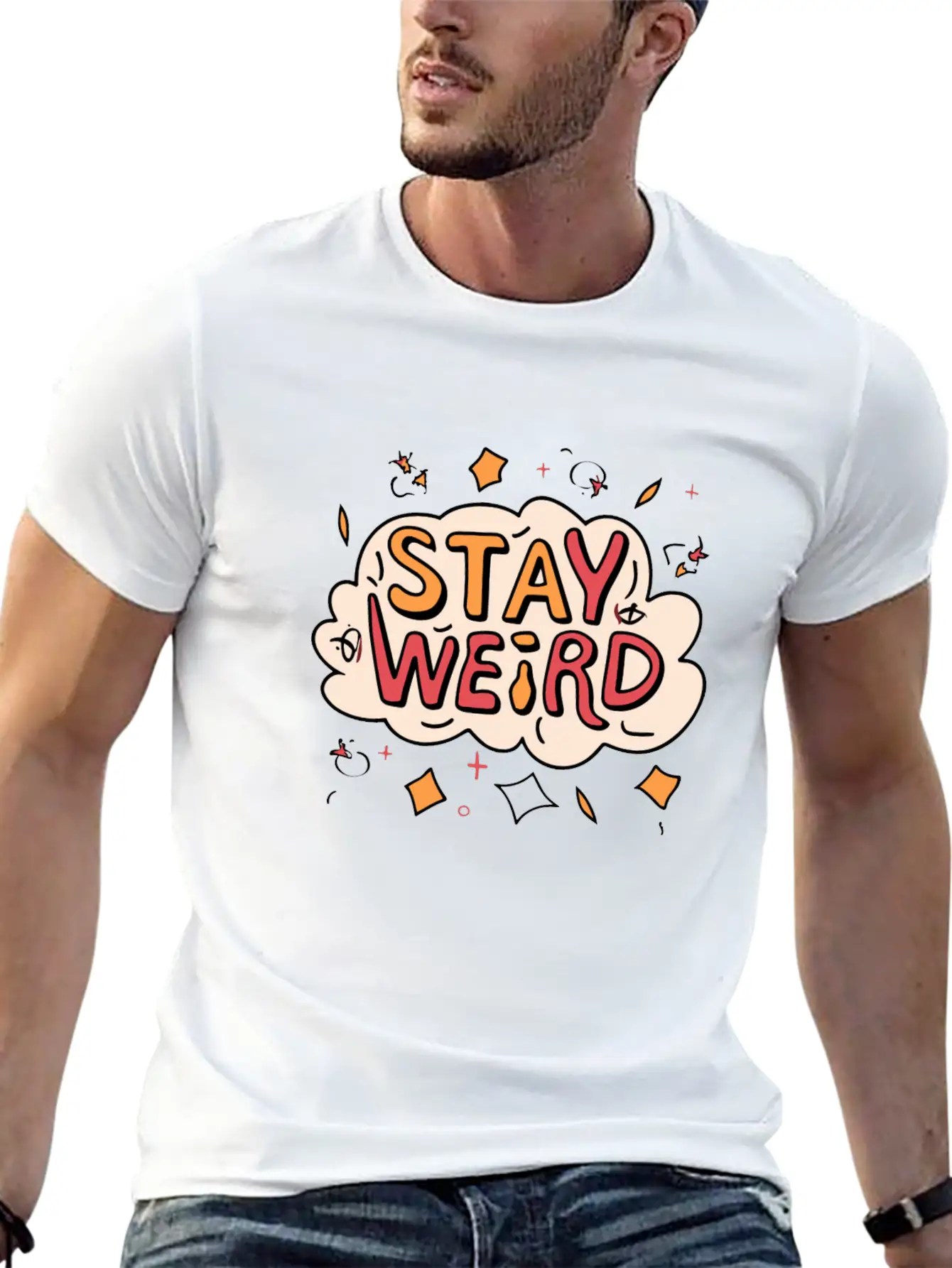 Stay Weird Classic Cotton Tee – Unisex Comfort For Any Season