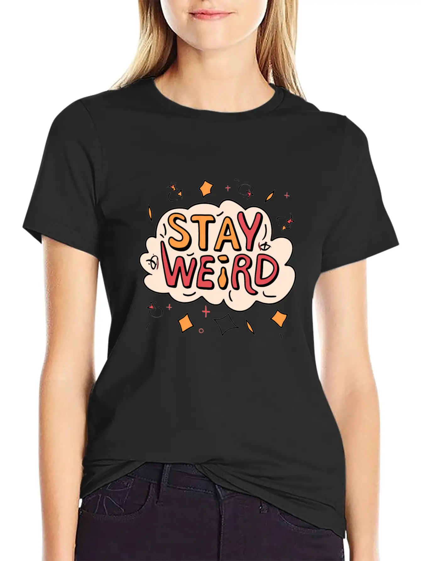 Stay Weird Classic Cotton Tee – Unisex Comfort For Any Season
