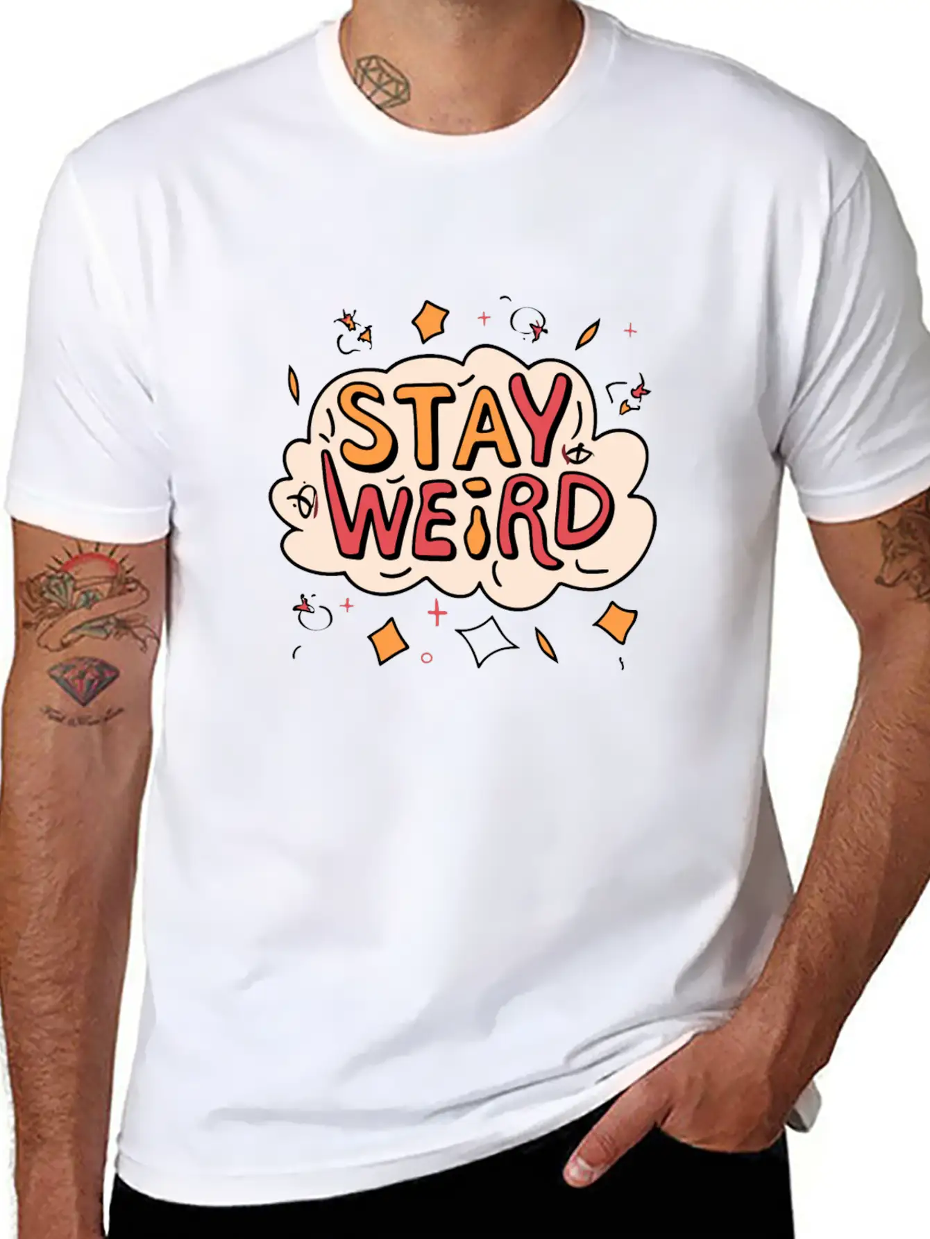Stay Weird Classic Cotton Tee – Unisex Comfort For Any Season