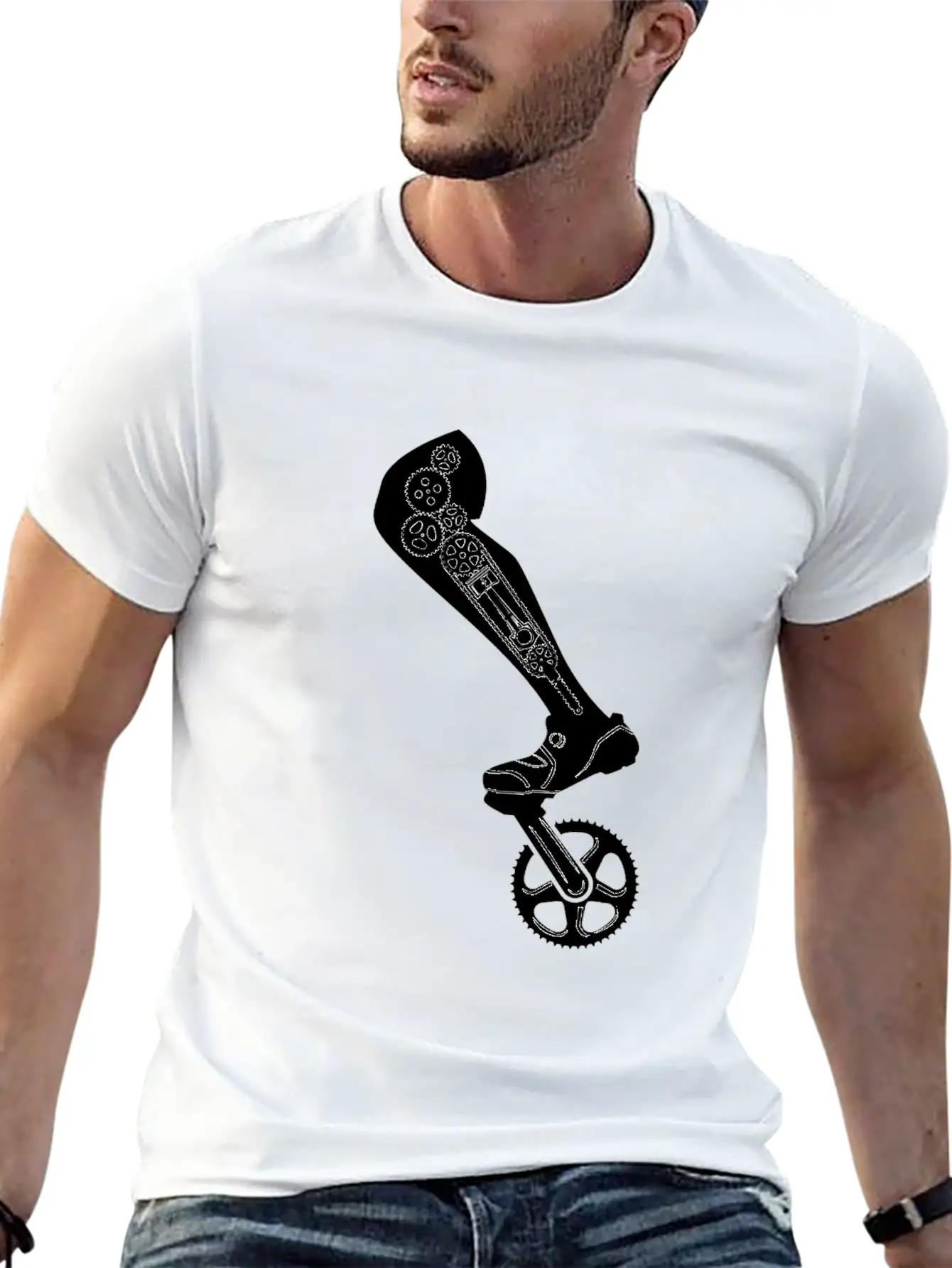 Strong Cycling Calves Classic Cotton Tee – Unisex Comfort For Any Season