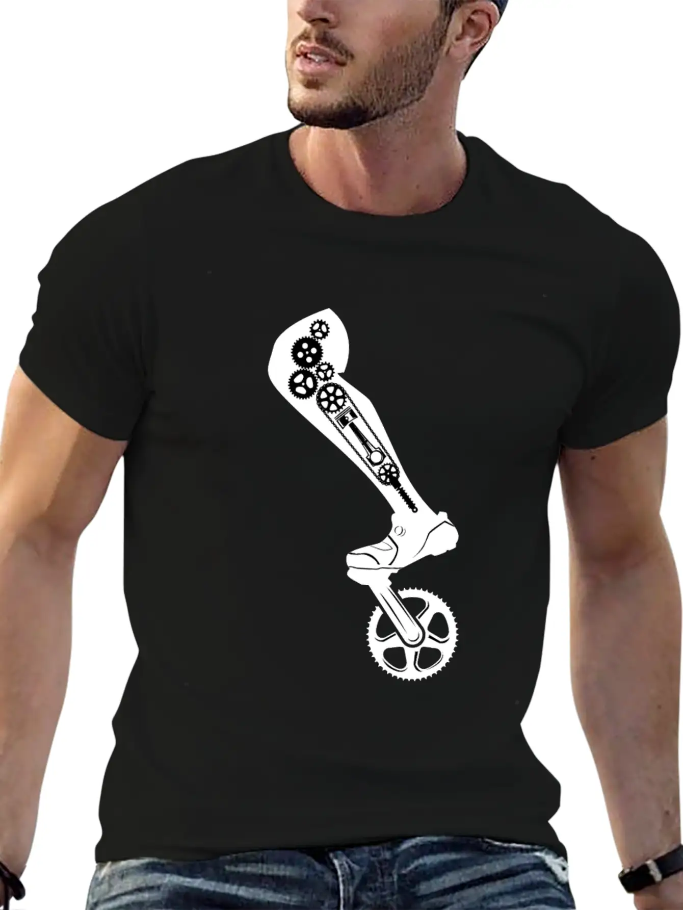 Strong Cycling Calves Classic Cotton Tee – Unisex Comfort For Any Season