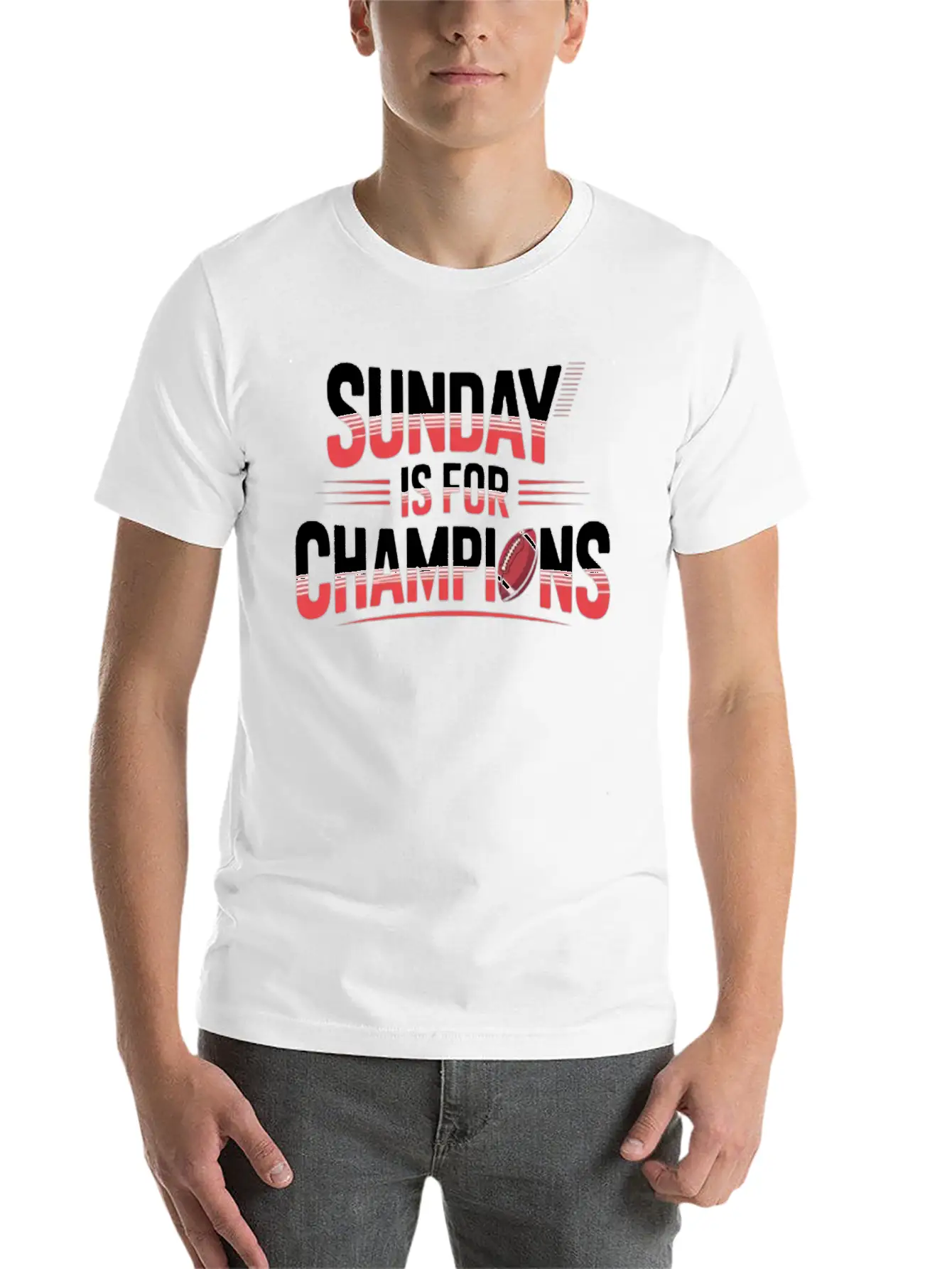 Sunday Is For Champions Classic Cotton Tee – Unisex Comfort For Any Season