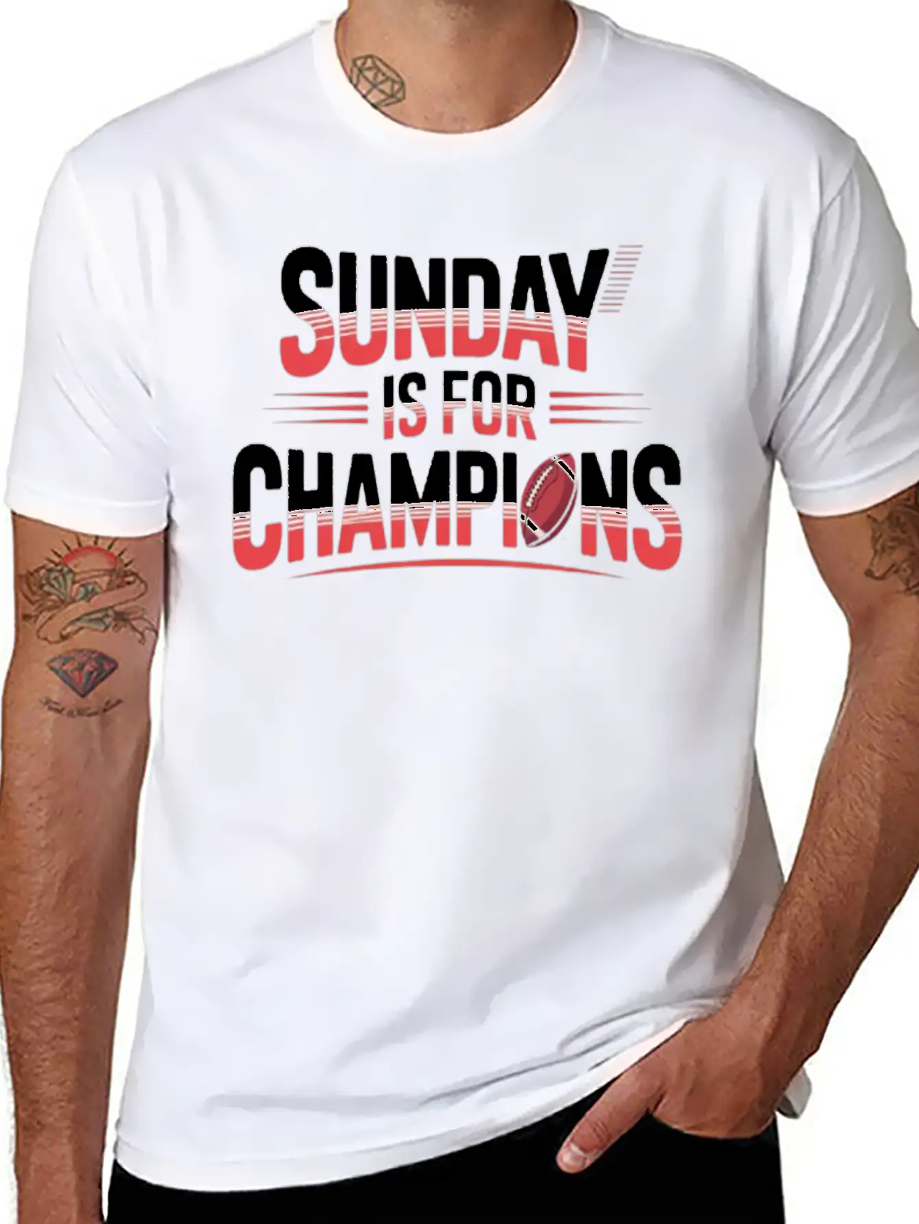 Sunday Is For Champions Classic Cotton Tee – Unisex Comfort For Any Season