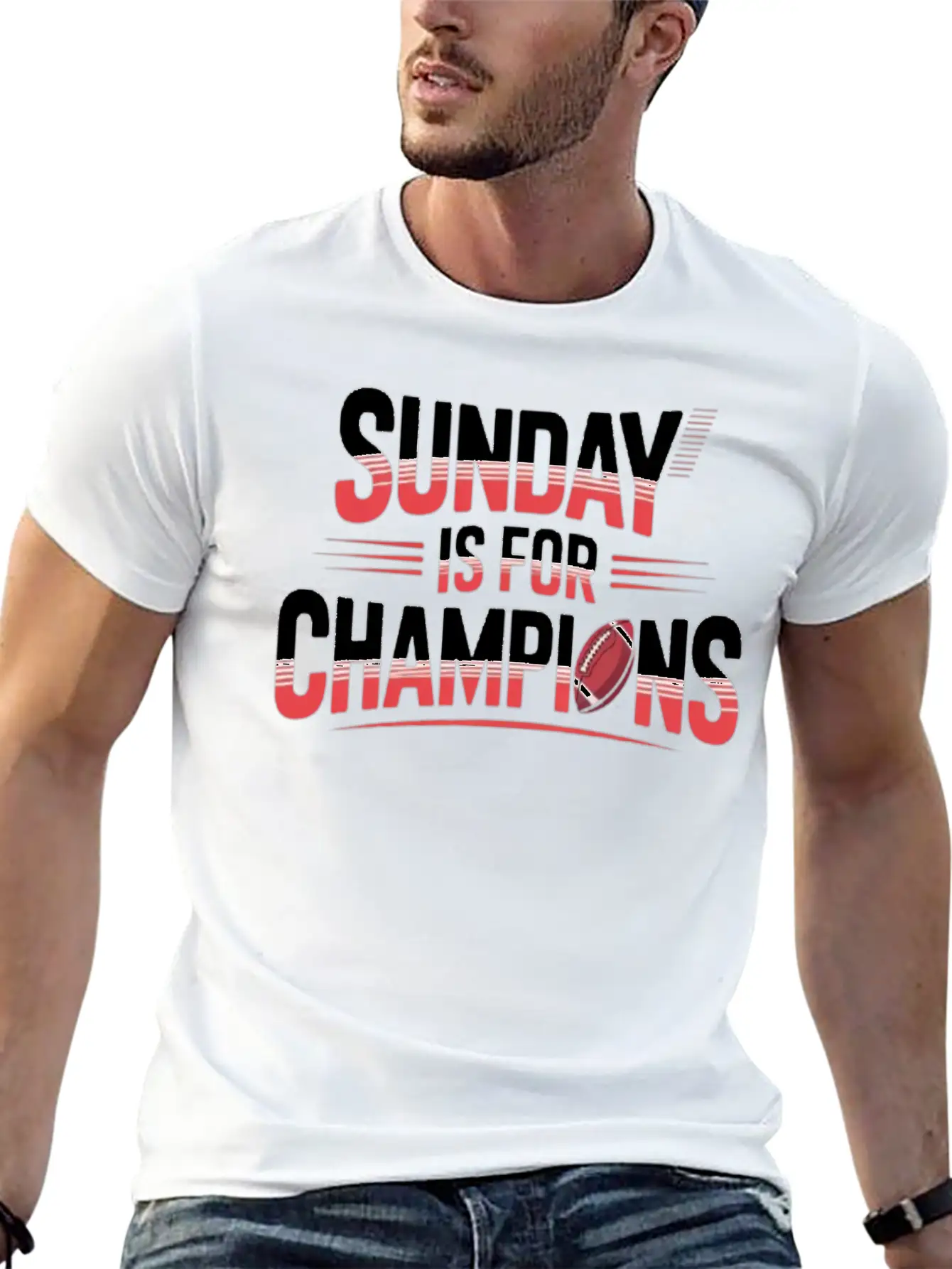Sunday Is For Champions Classic Cotton Tee – Unisex Comfort For Any Season