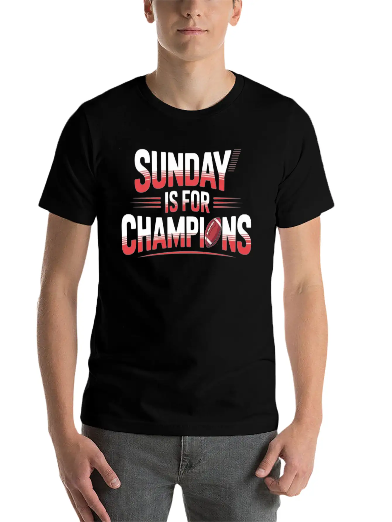 Sunday Is For Champions Classic Cotton Tee – Unisex Comfort For Any Season