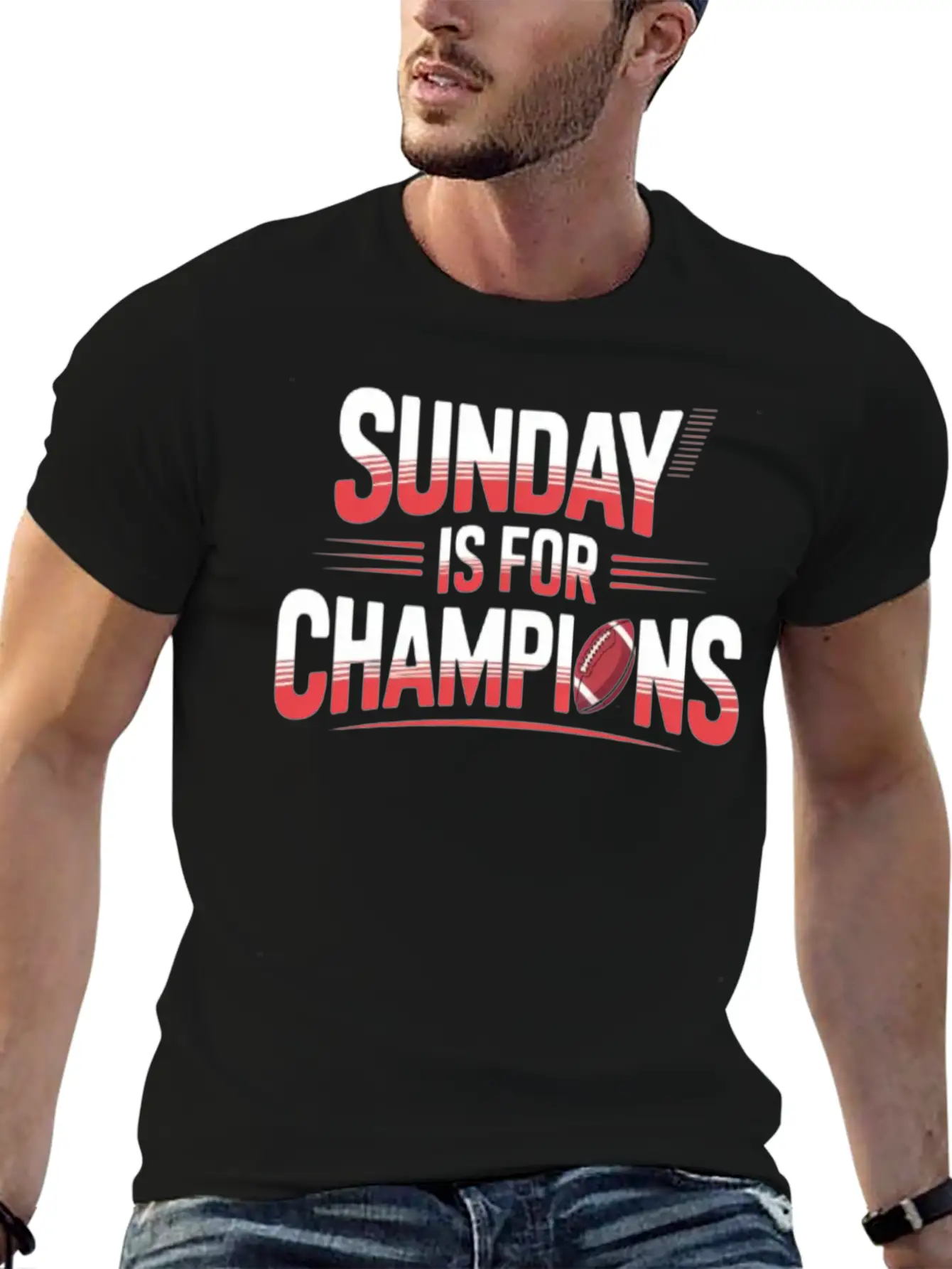Sunday Is For Champions Classic Cotton Tee – Unisex Comfort For Any Season