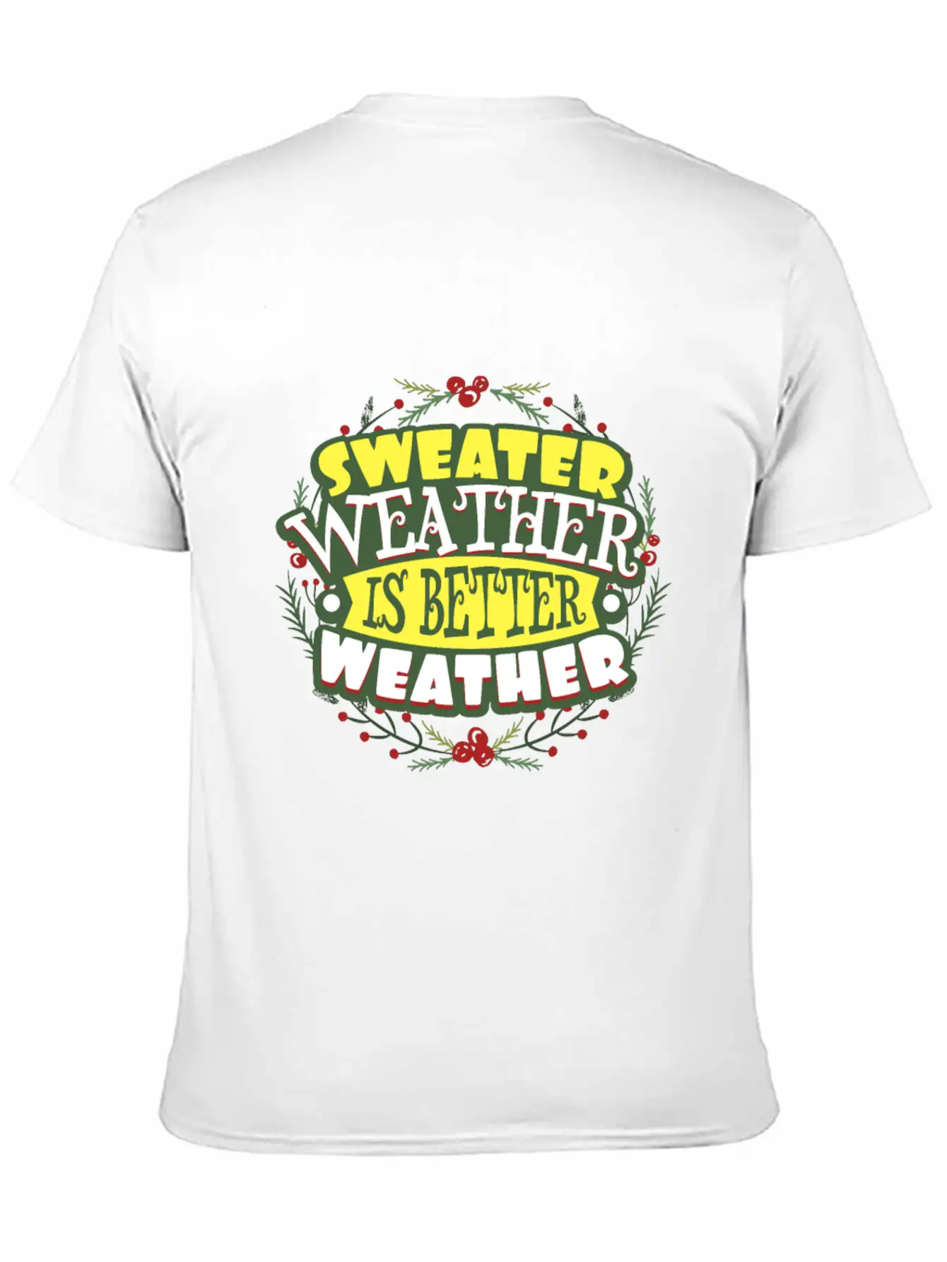 Sweater Weather Autumn Winter Casual Graphic T-Shirt – Simple And Comfortable Daily Wear