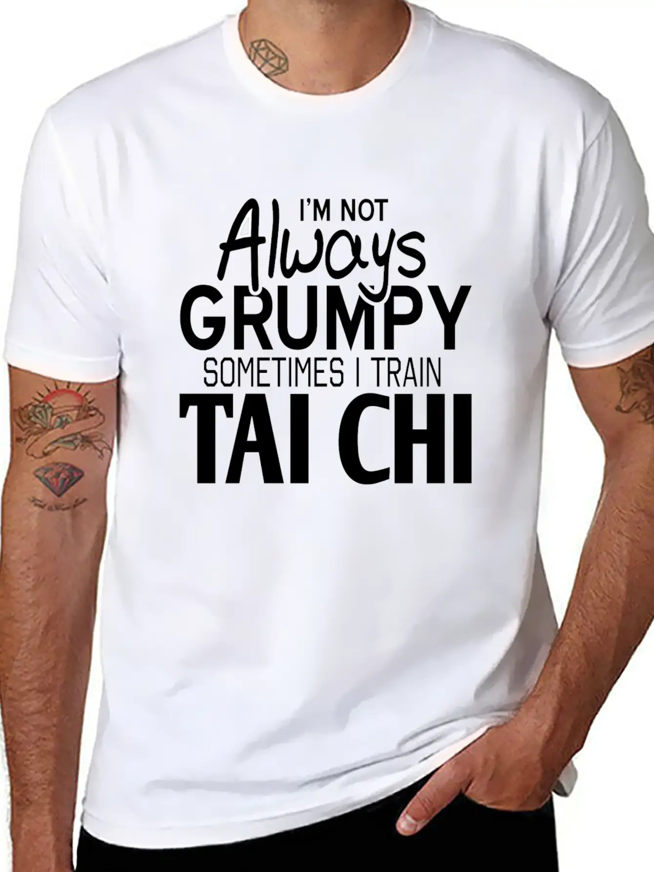 Tai Chi Casual Graphic T-Shirt – Simple And Comfortable Daily Wear
