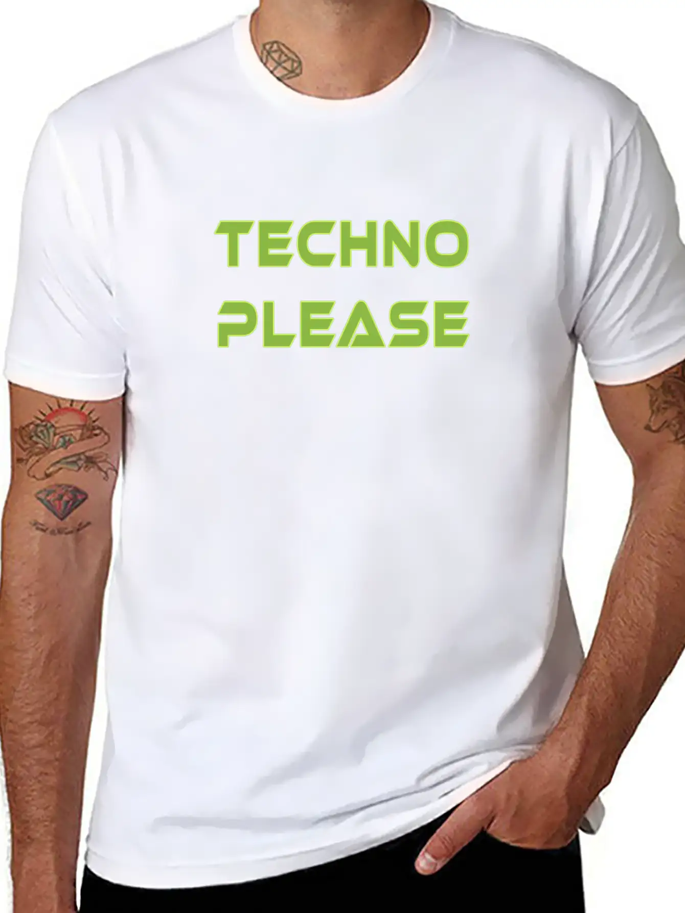 Techno Please Rave Music Dance Essential Unisex Summer Tee – Soft Cotton Casual Fit