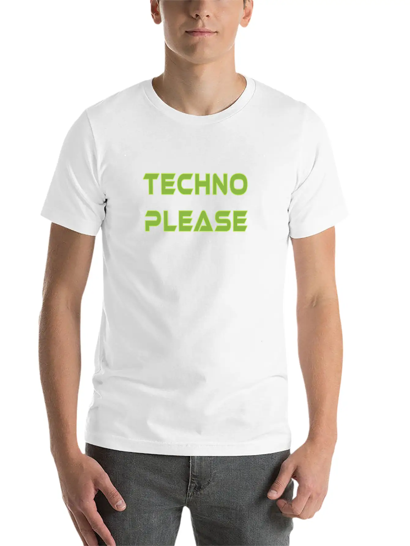 Techno Please Rave Music Dance Essential Unisex Summer Tee – Soft Cotton Casual Fit