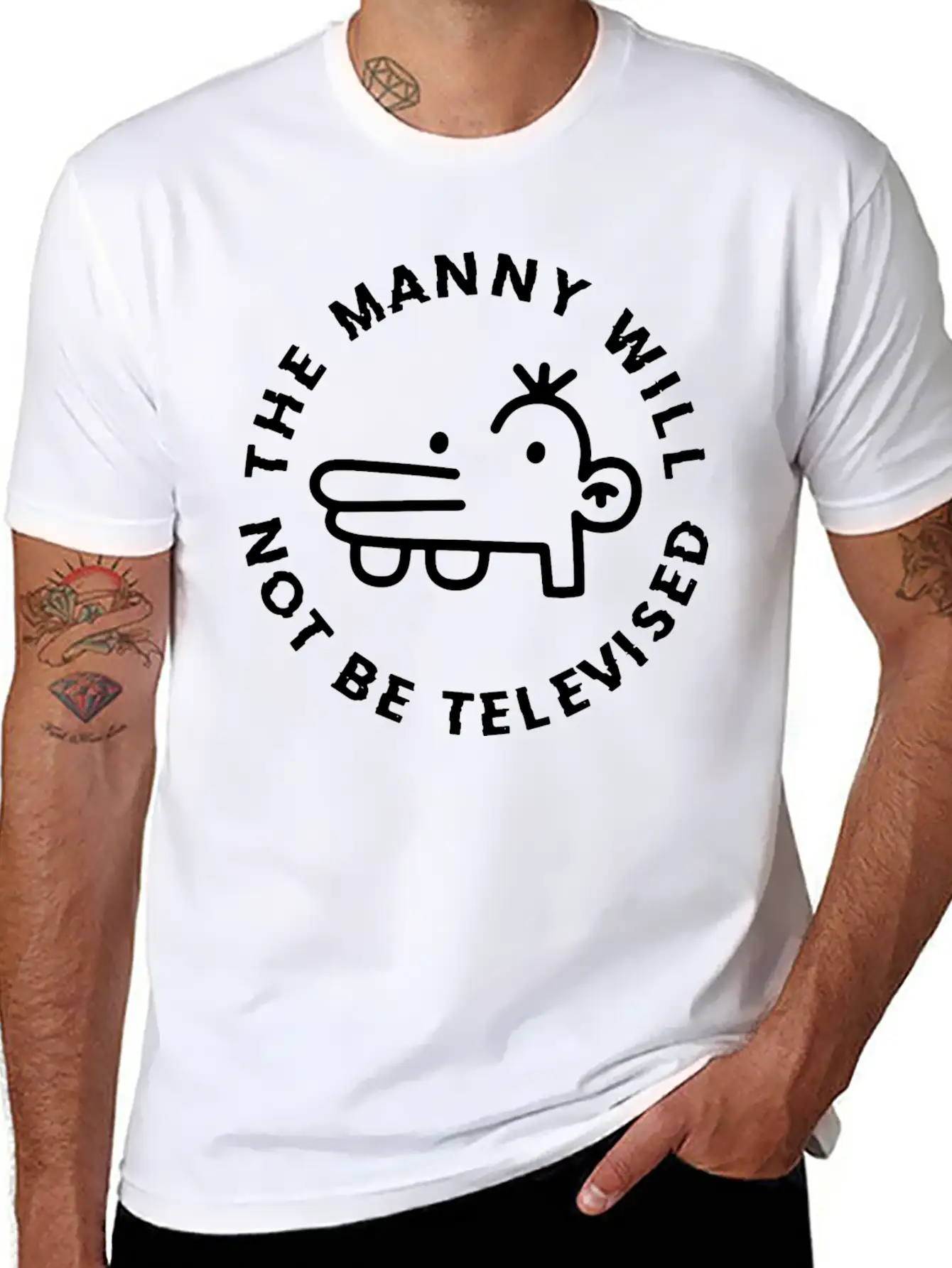 The Manny Will Not Be Televised Essential Unisex Summer Tee – Soft Cotton Casual Fit