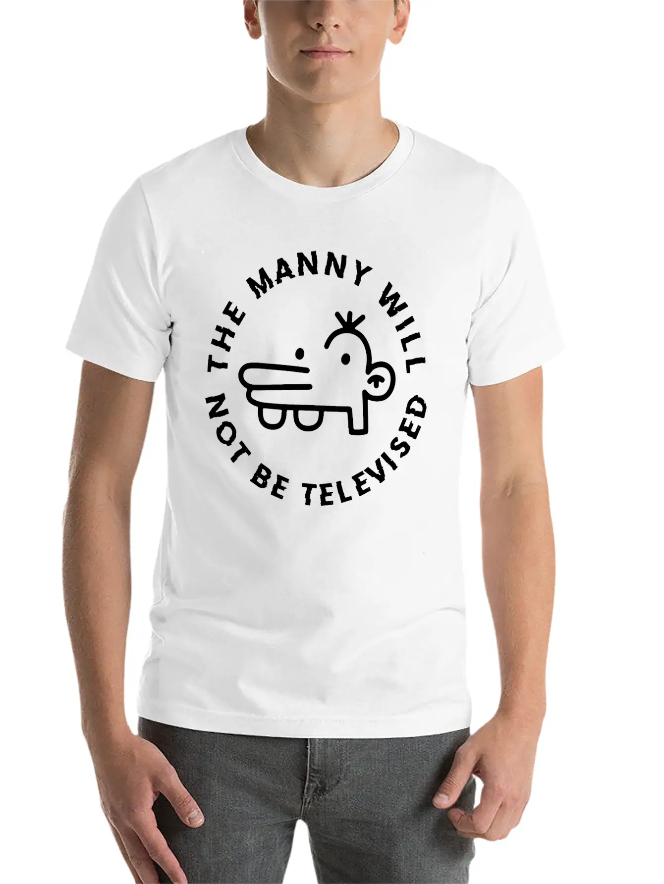 The Manny Will Not Be Televised Essential Unisex Summer Tee – Soft Cotton Casual Fit