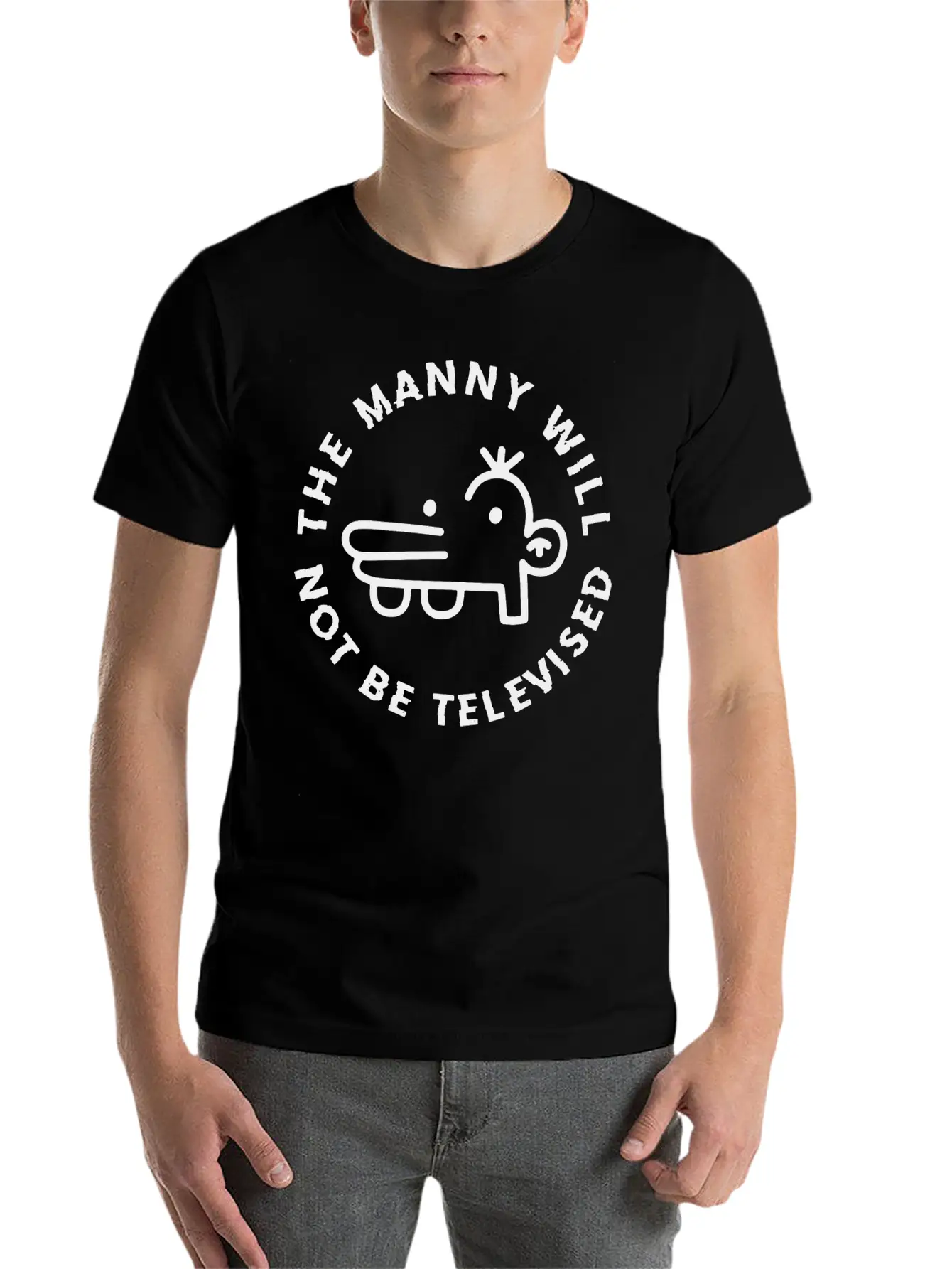 The Manny Will Not Be Televised Essential Unisex Summer Tee – Soft Cotton Casual Fit