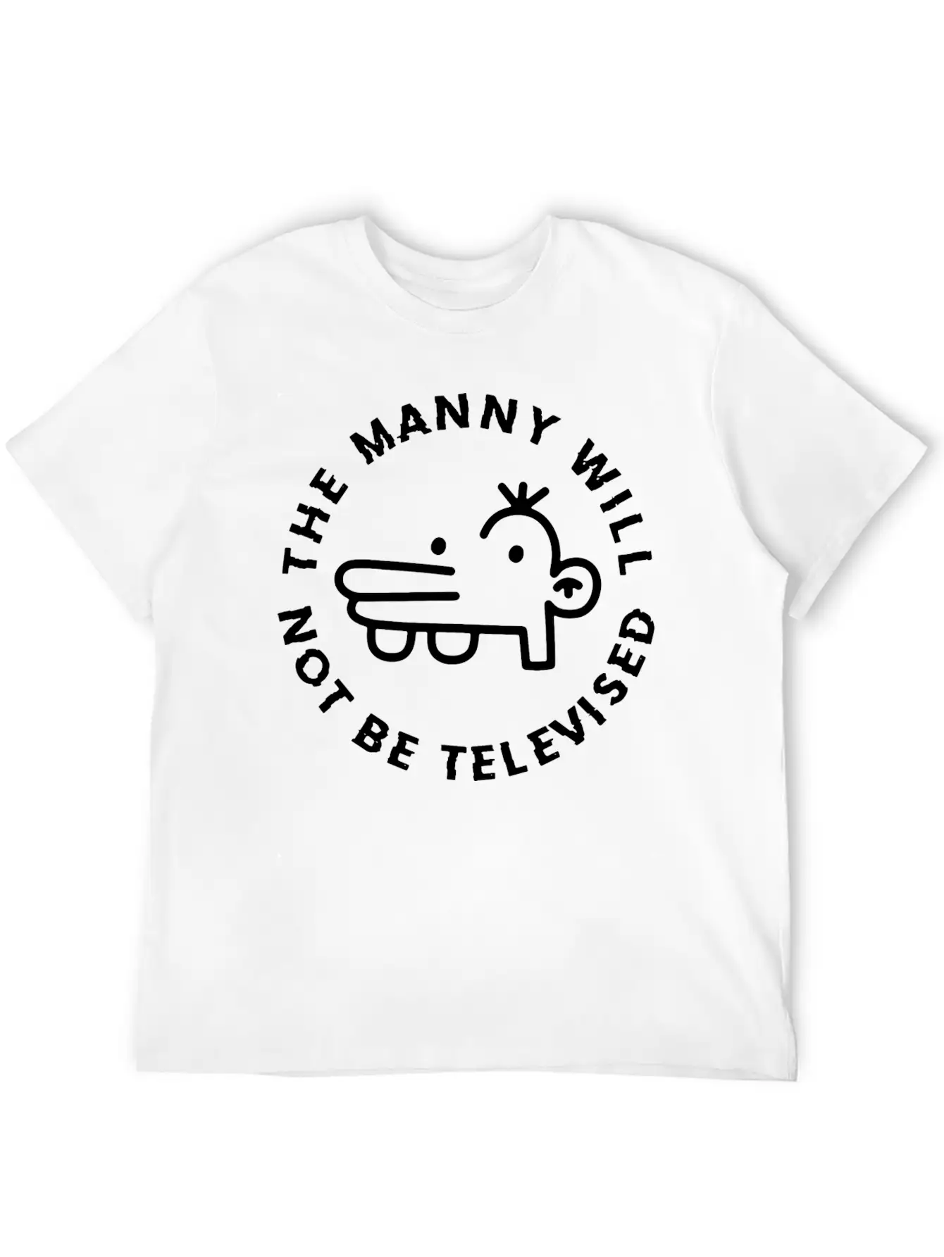 The Manny Will Not Be Televised Essential Unisex Summer Tee – Soft Cotton Casual Fit