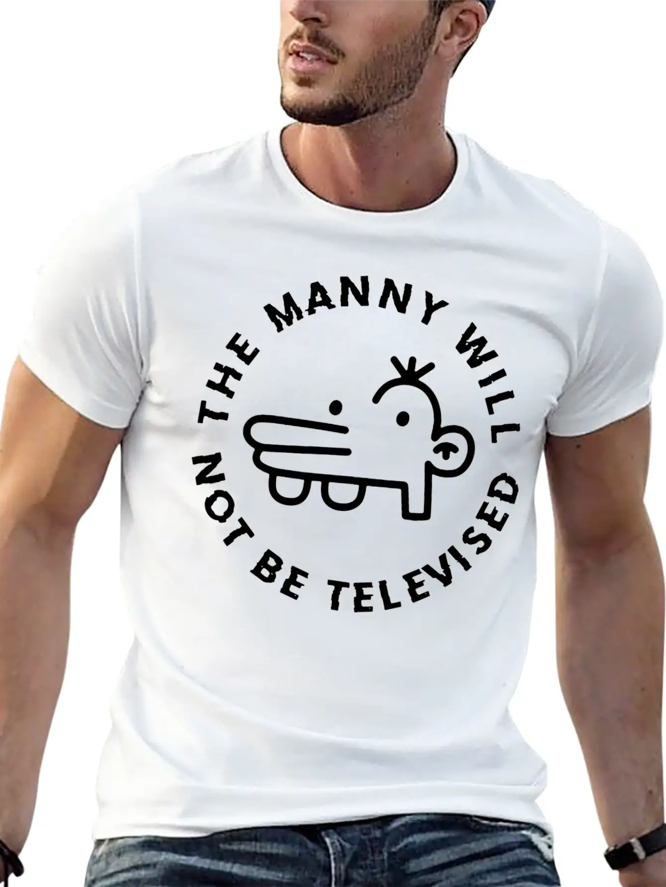 The Manny Will Not Be Televised Essential Unisex Summer Tee – Soft Cotton Casual Fit