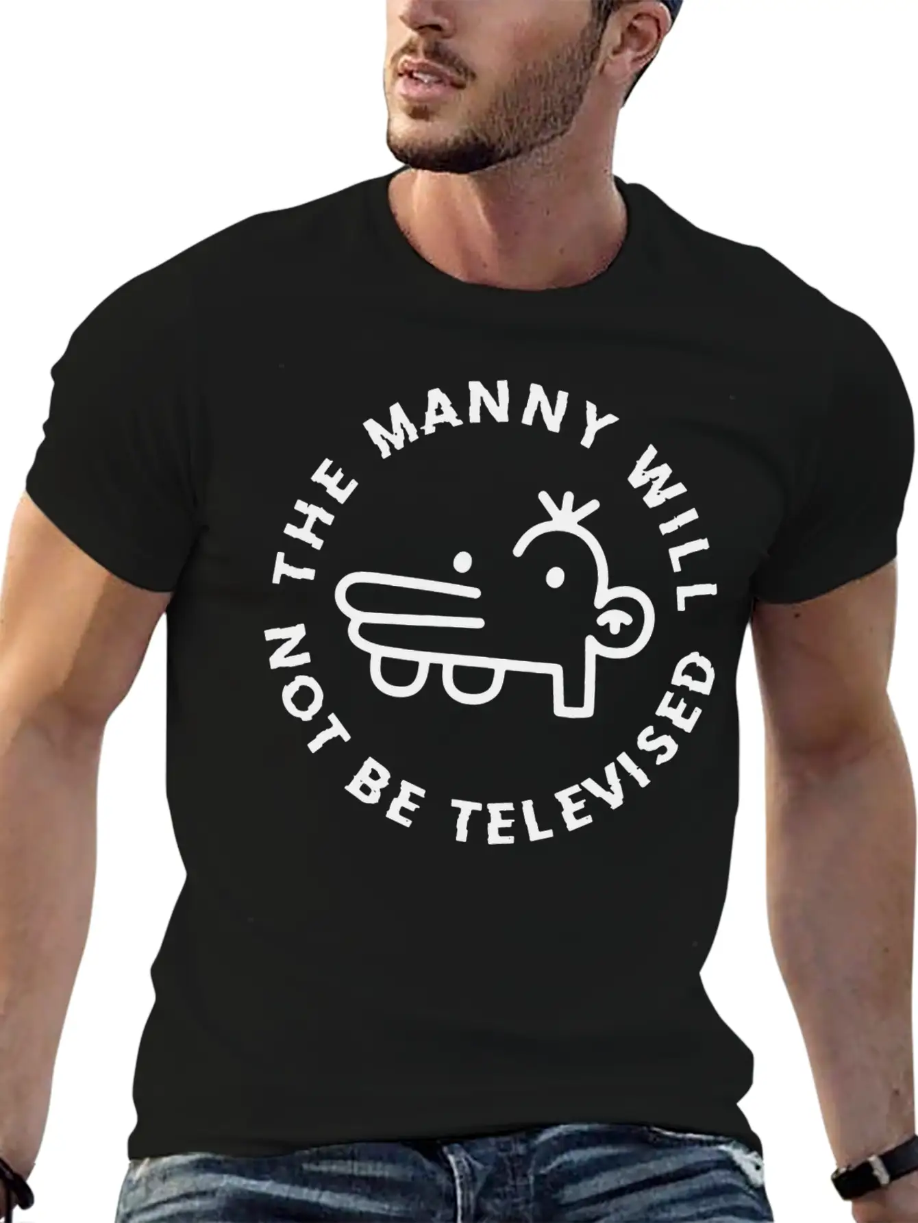 The Manny Will Not Be Televised Essential Unisex Summer Tee – Soft Cotton Casual Fit