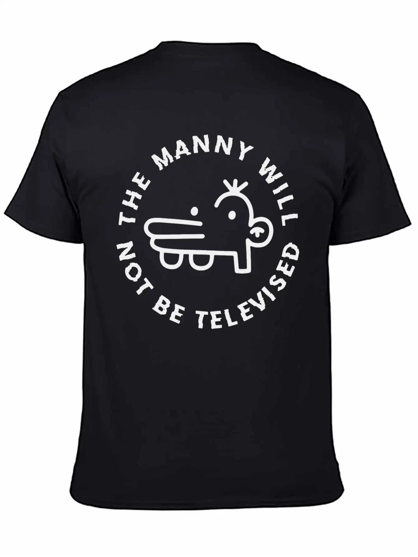 The Manny Will Not Be Televised Essential Unisex Summer Tee – Soft Cotton Casual Fit
