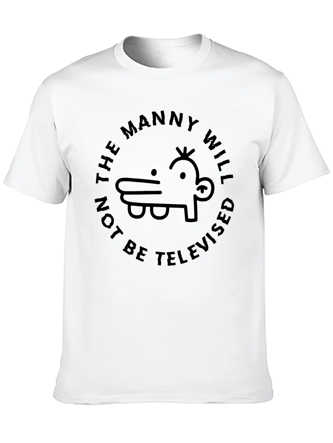 The Manny Will Not Be Televised Essential Unisex Summer Tee – Soft Cotton Casual Fit