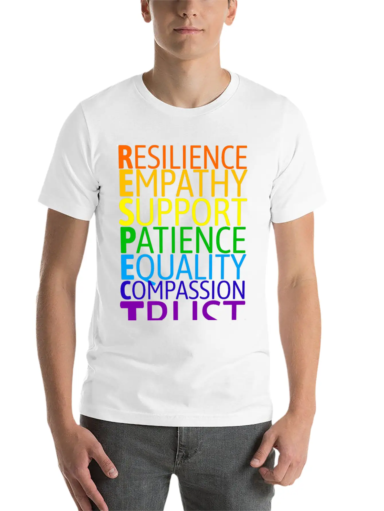 The Seven Rules Of Respect To Embrace Diversity Casual Graphic T-Shirt – Simple And Comfortable Daily Wear