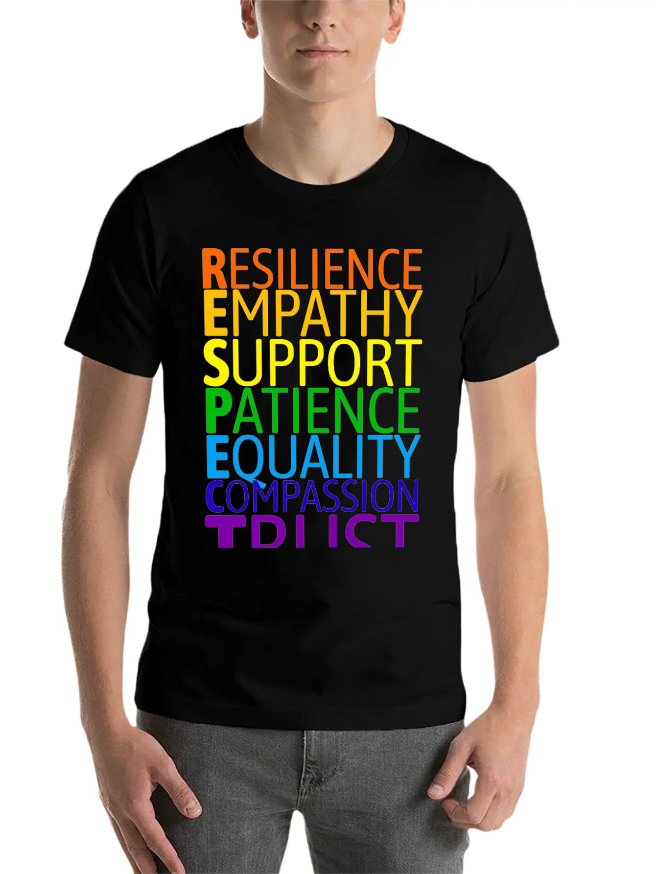 The Seven Rules Of Respect To Embrace Diversity Casual Graphic T-Shirt – Simple And Comfortable Daily Wear