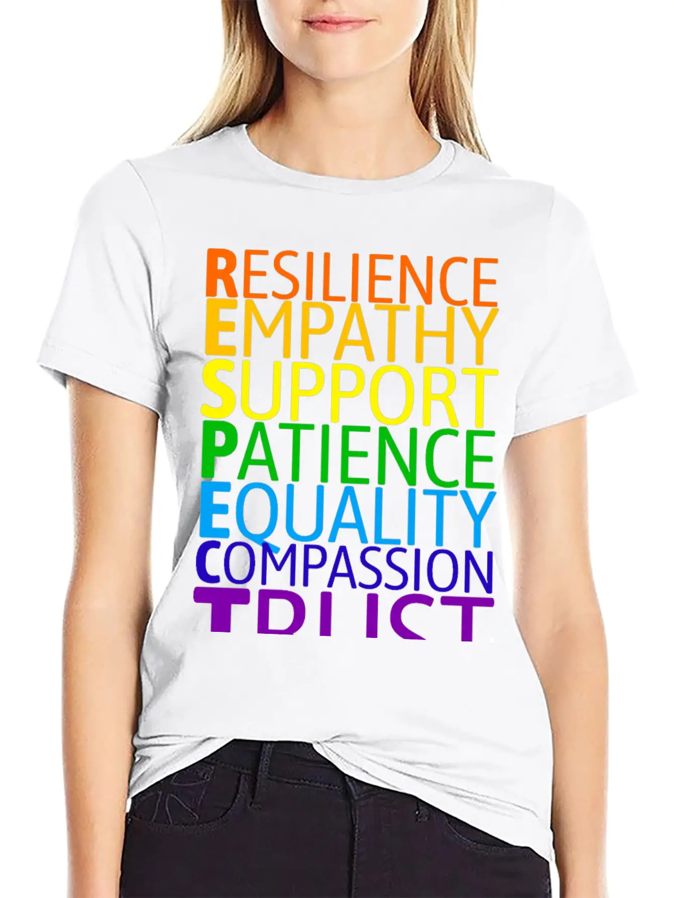 The Seven Rules Of Respect To Embrace Diversity Casual Graphic T-Shirt – Simple And Comfortable Daily Wear