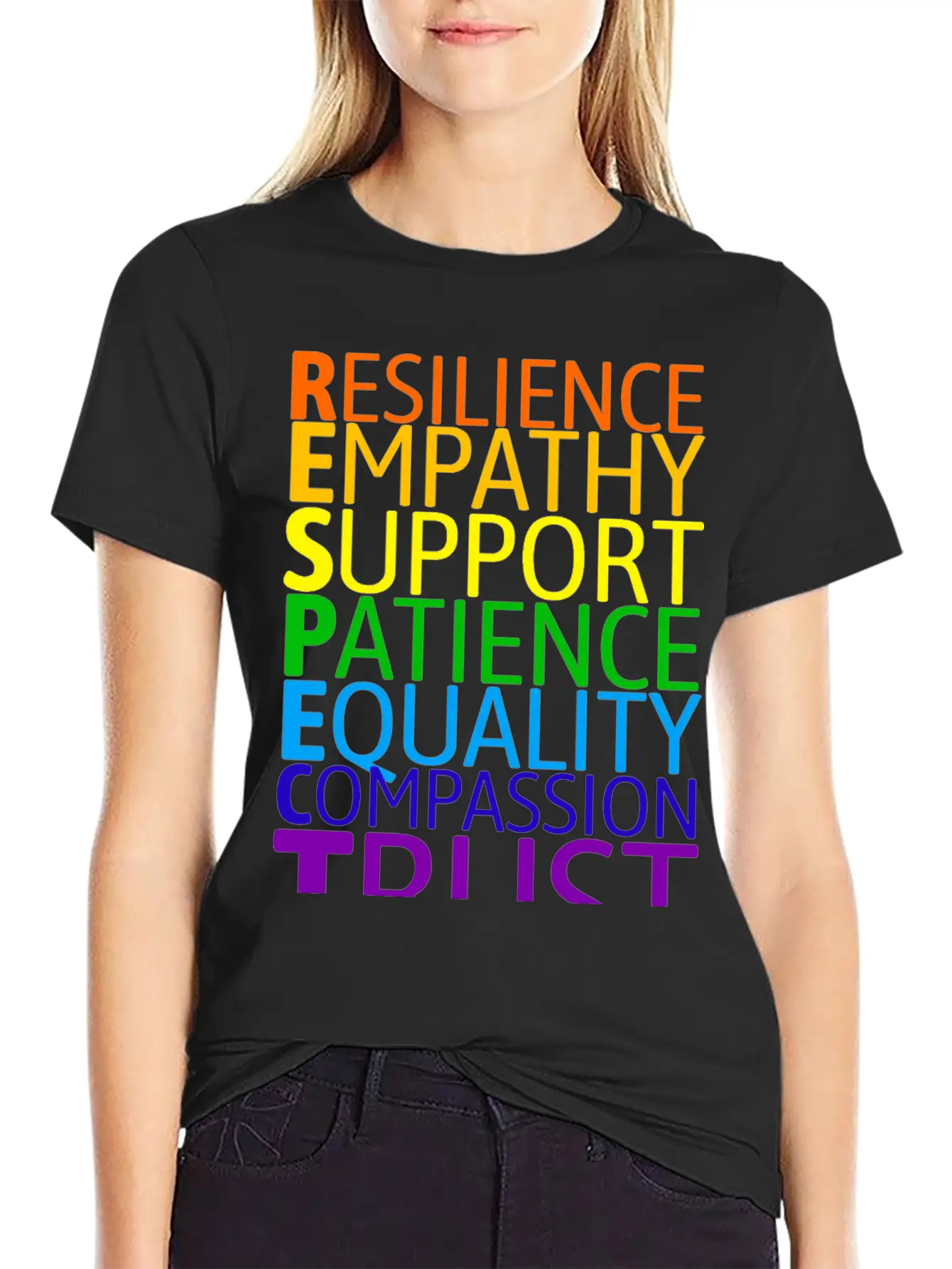 The Seven Rules Of Respect To Embrace Diversity Casual Graphic T-Shirt – Simple And Comfortable Daily Wear