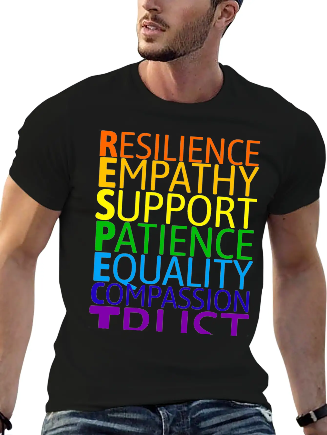 The Seven Rules Of Respect To Embrace Diversity Casual Graphic T-Shirt – Simple And Comfortable Daily Wear