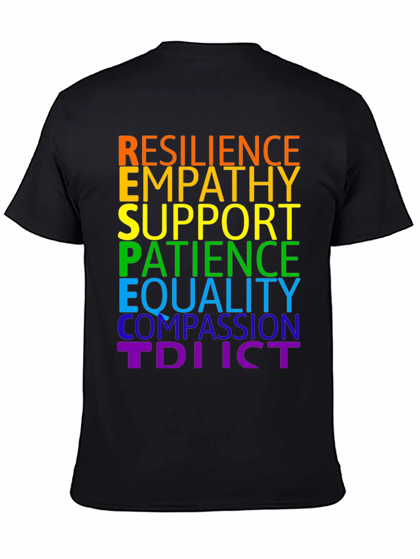 The Seven Rules Of Respect To Embrace Diversity Casual Graphic T-Shirt – Simple And Comfortable Daily Wear