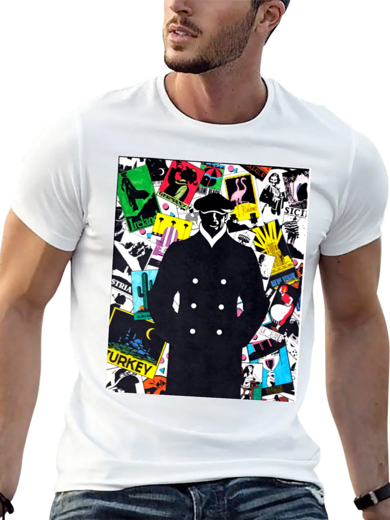 Travelin Man Casual Graphic T-Shirt – Simple And Comfortable Daily Wear