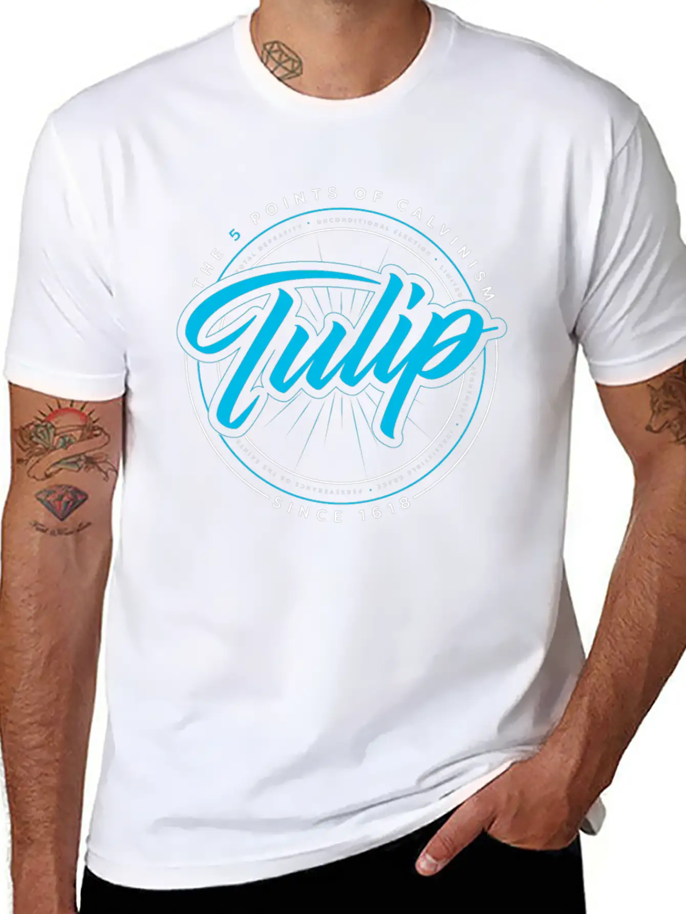 TULIP A Calvinist Christian Tshirt Casual Graphic T-Shirt – Simple And Comfortable Daily Wear