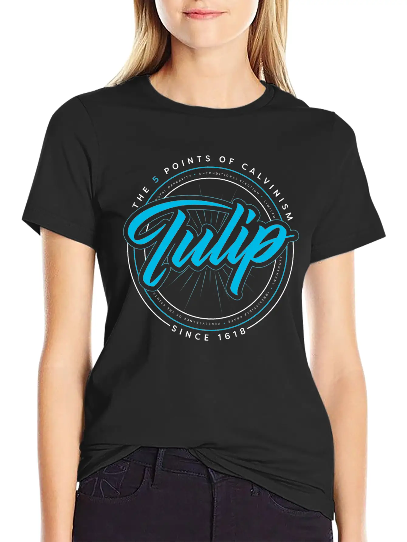 TULIP A Calvinist Christian Tshirt Casual Graphic T-Shirt – Simple And Comfortable Daily Wear