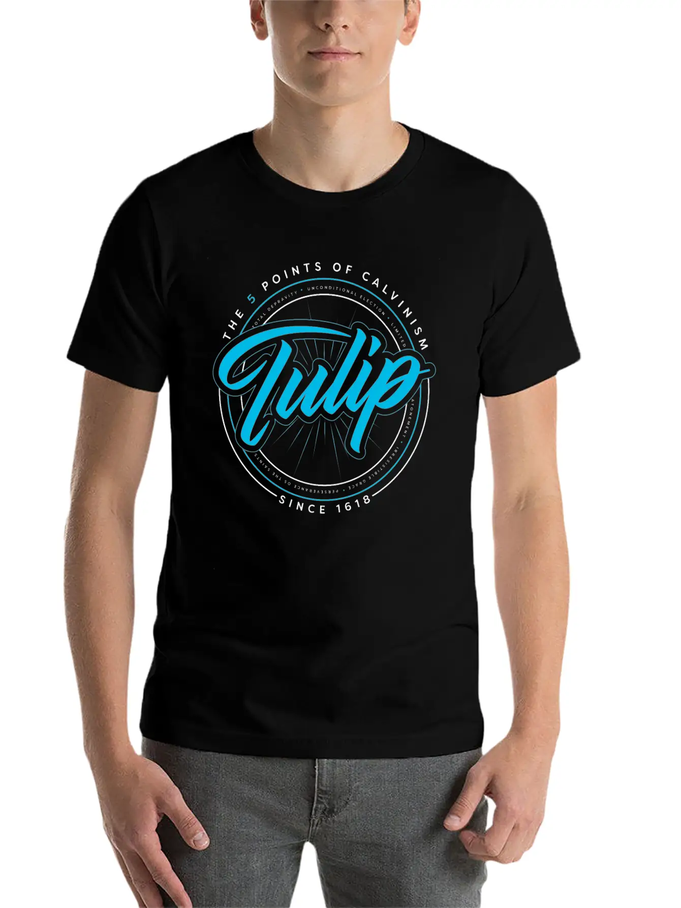 TULIP A Calvinist Christian Tshirt Casual Graphic T-Shirt – Simple And Comfortable Daily Wear