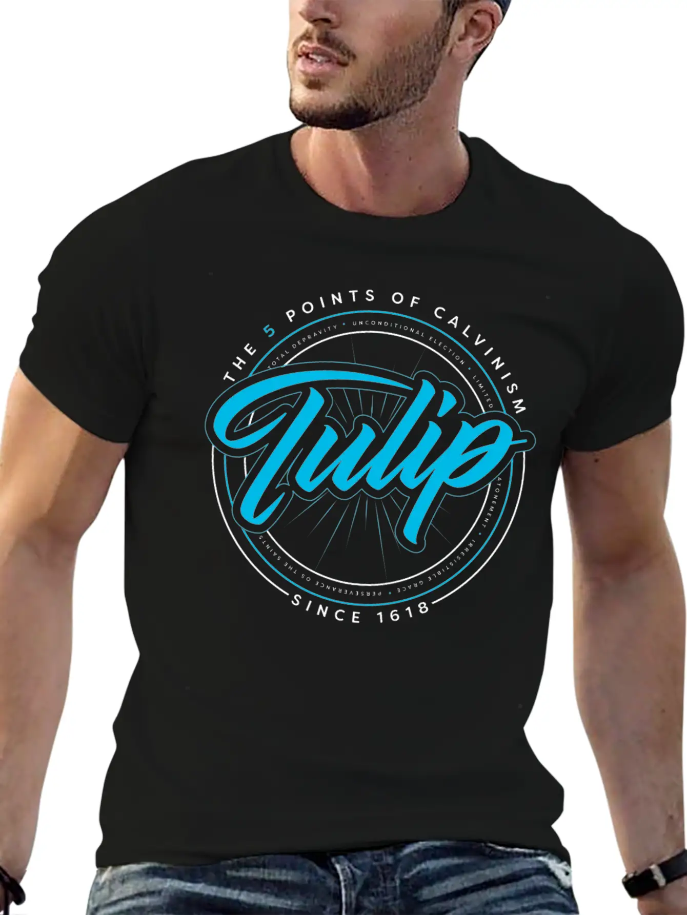 TULIP A Calvinist Christian Tshirt Casual Graphic T-Shirt – Simple And Comfortable Daily Wear