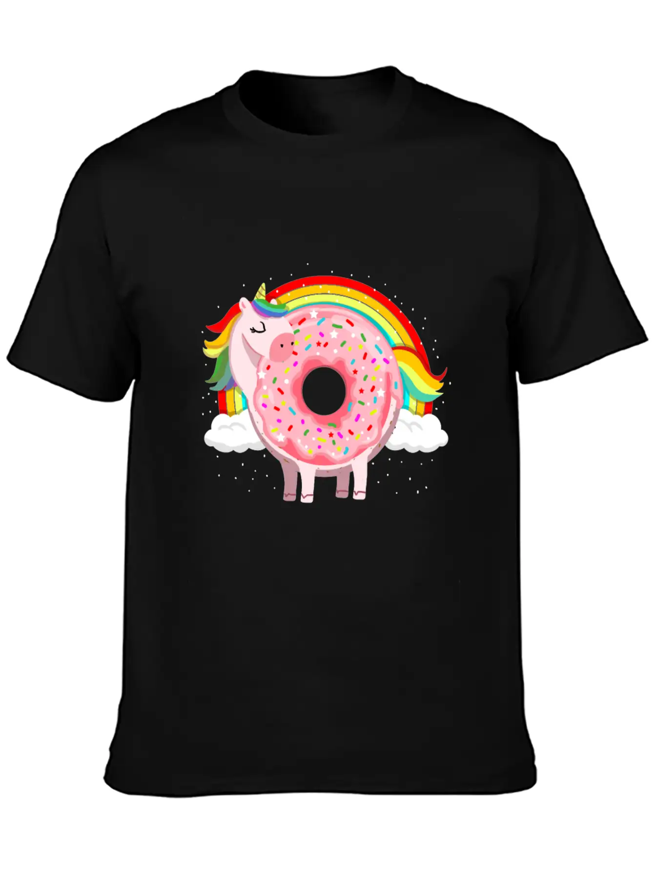 Unicorn Donut Unicorn Lover Essential Unisex Summer Tee – Soft Cotton Casual Fit