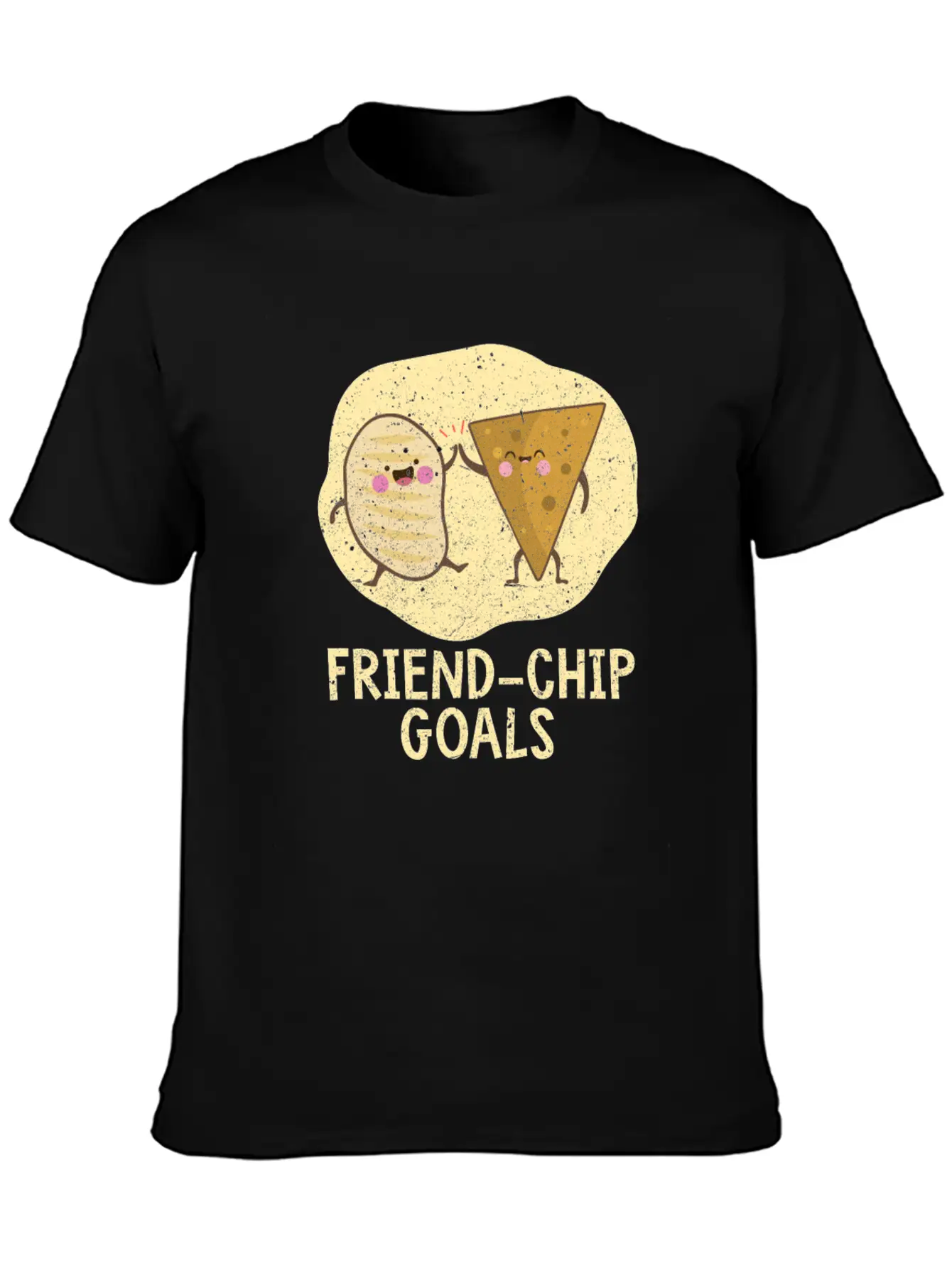 Valentines Day Friend-Chip Goals Essential Unisex Summer Tee – Soft Cotton Casual Fit