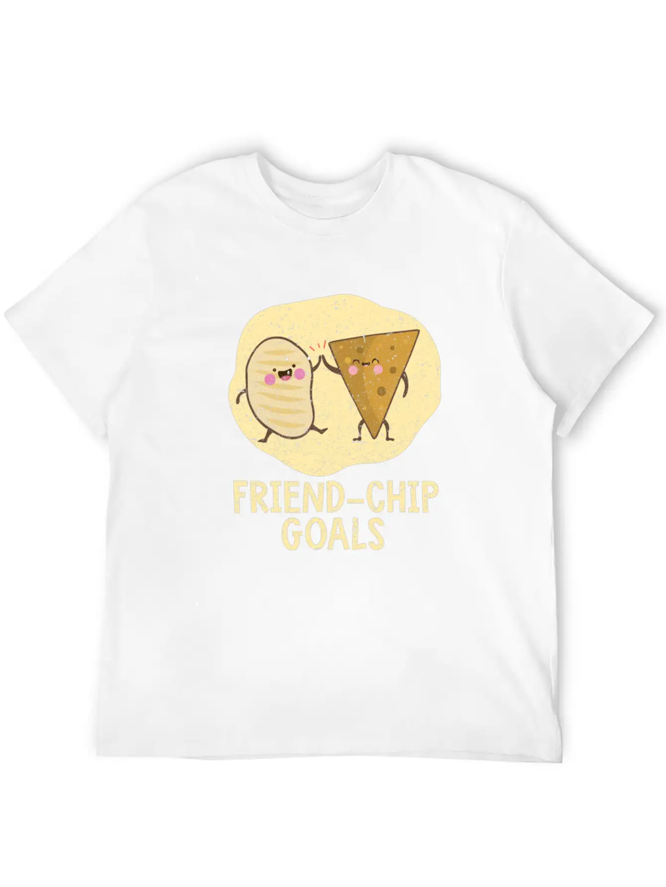Valentines Day Friend-Chip Goals Essential Unisex Summer Tee – Soft Cotton Casual Fit