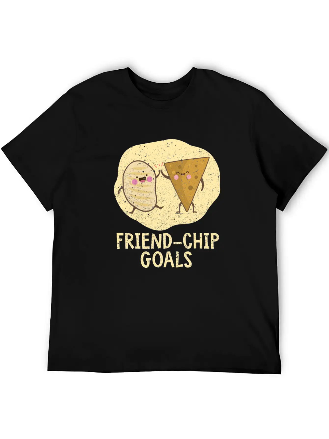 Valentines Day Friend-Chip Goals Essential Unisex Summer Tee – Soft Cotton Casual Fit