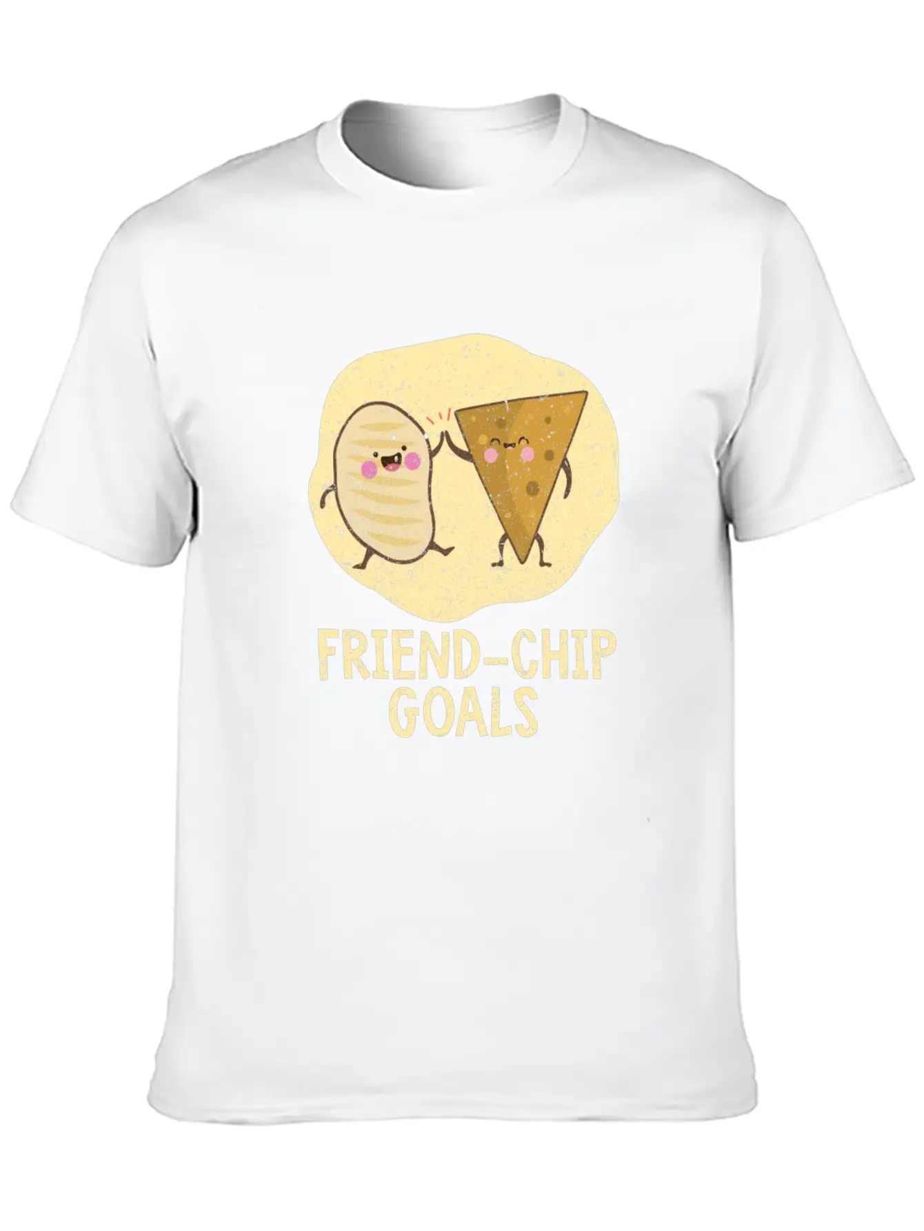 Valentines Day Friend-Chip Goals Essential Unisex Summer Tee – Soft Cotton Casual Fit