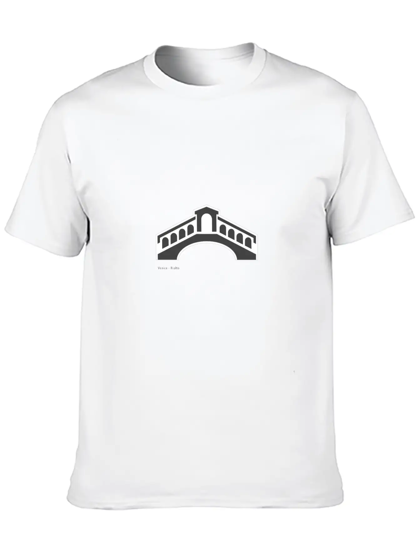 Venice Rialto Bridge City Icon Casual Graphic T-Shirt – Simple And Comfortable Daily Wear