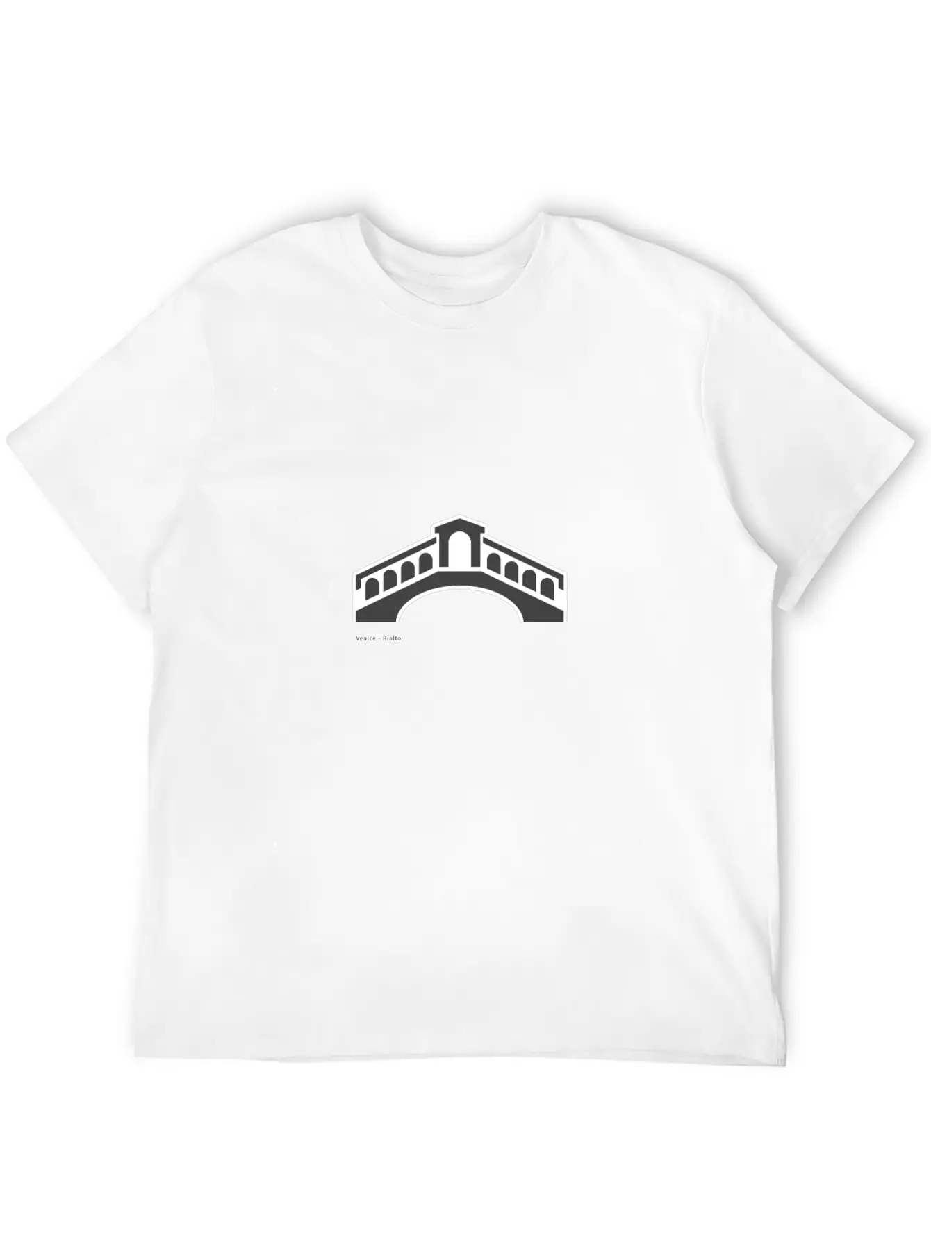 Venice Rialto Bridge City Icon Casual Graphic T-Shirt – Simple And Comfortable Daily Wear