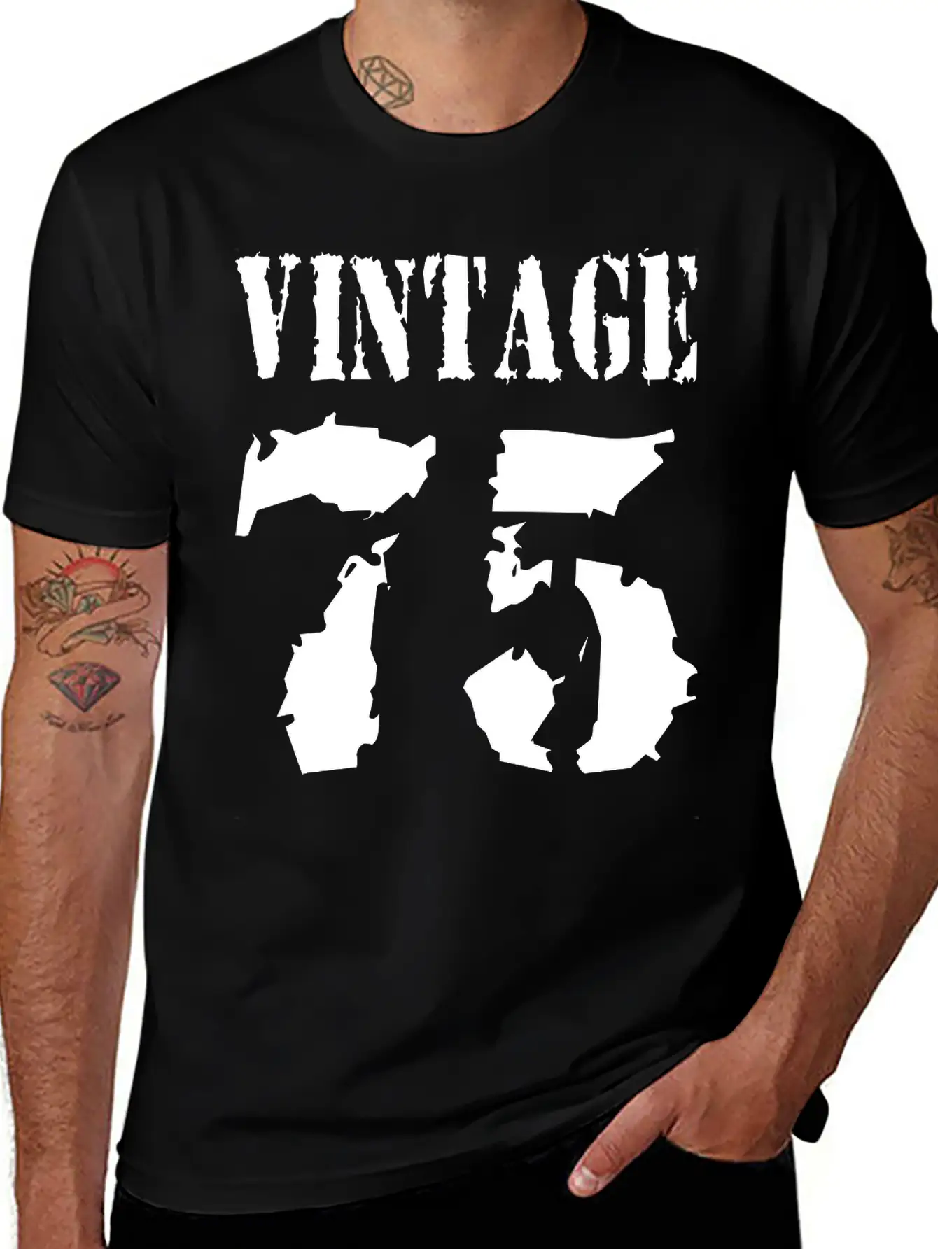 Vintage 1975 - Vintage 75 - Party Vector Essential Unisex Summer Tee – Soft Cotton Casual Fit