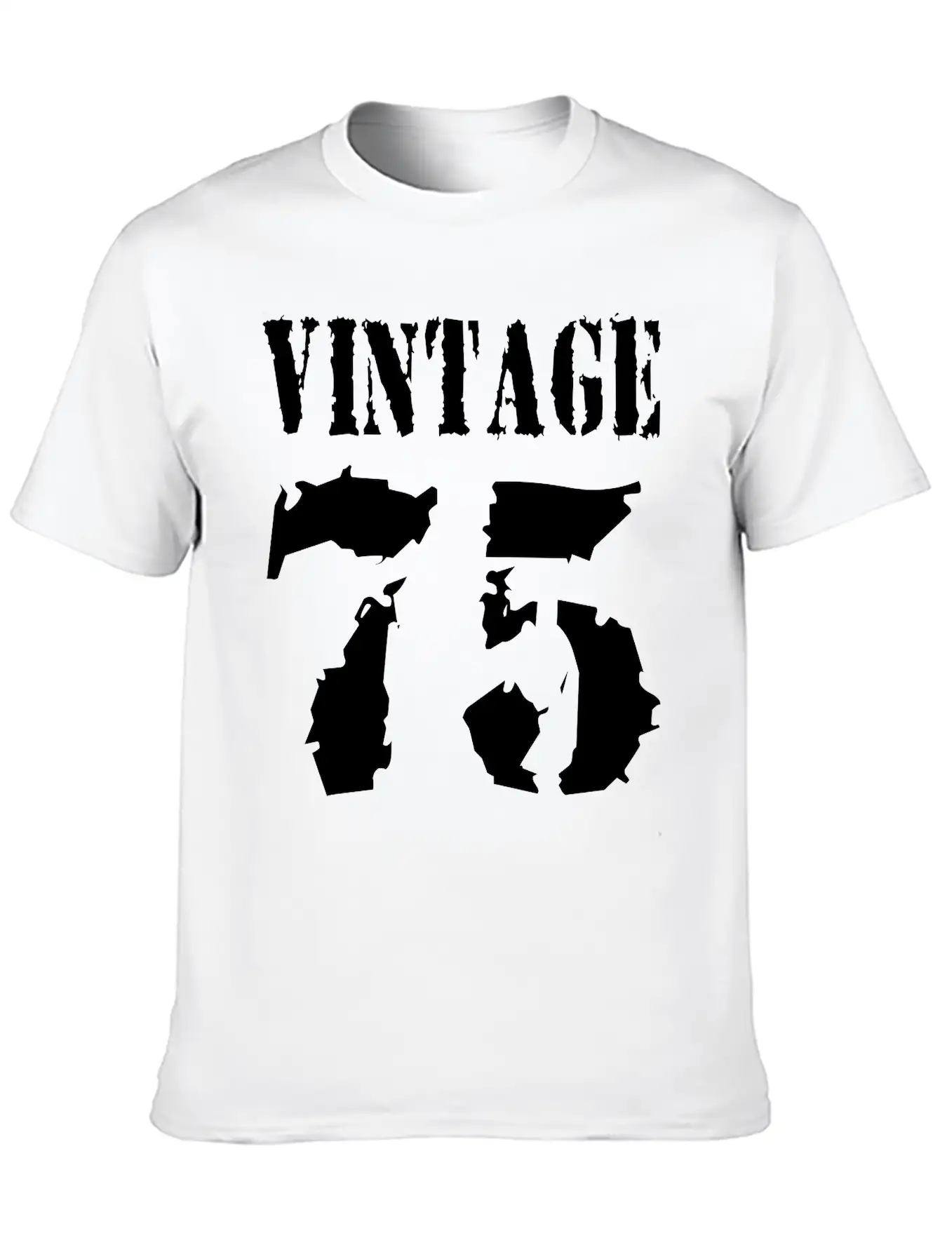 Vintage 1975 - Vintage 75 - Party Vector Essential Unisex Summer Tee – Soft Cotton Casual Fit