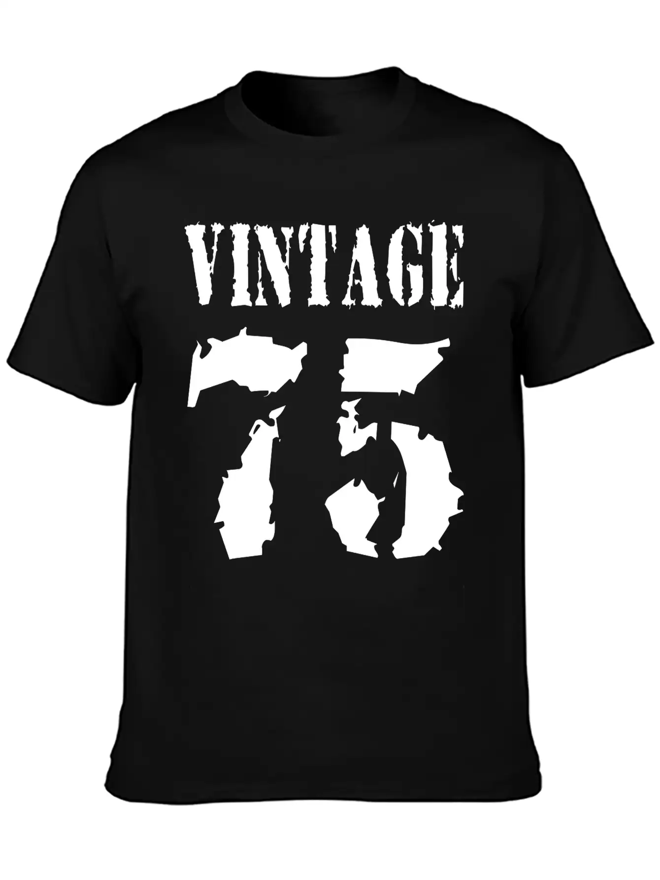 Vintage 1975 - Vintage 75 - Party Vector Essential Unisex Summer Tee – Soft Cotton Casual Fit