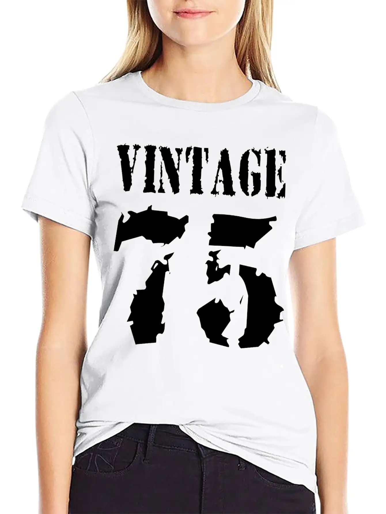 Vintage 1975 - Vintage 75 - Party Vector Essential Unisex Summer Tee – Soft Cotton Casual Fit