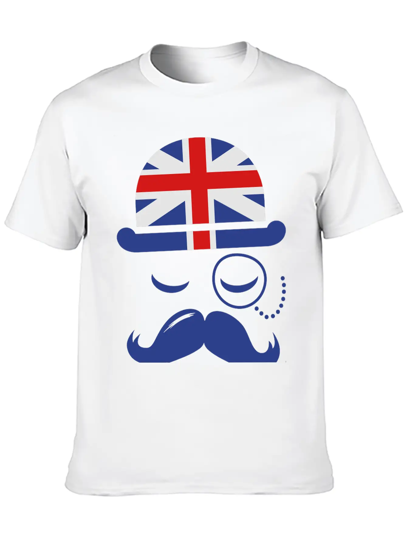 Vintage English Gentleman Sir Boss With Moustache Classic Cotton Tee – Unisex Comfort For Any Season