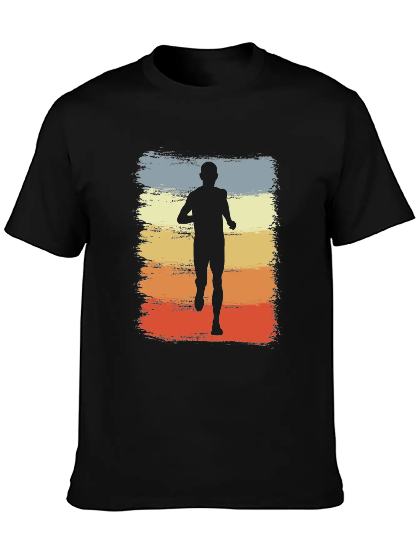 Vintage Running Athlete Sketch Classic Cotton Tee – Unisex Comfort For Any Season