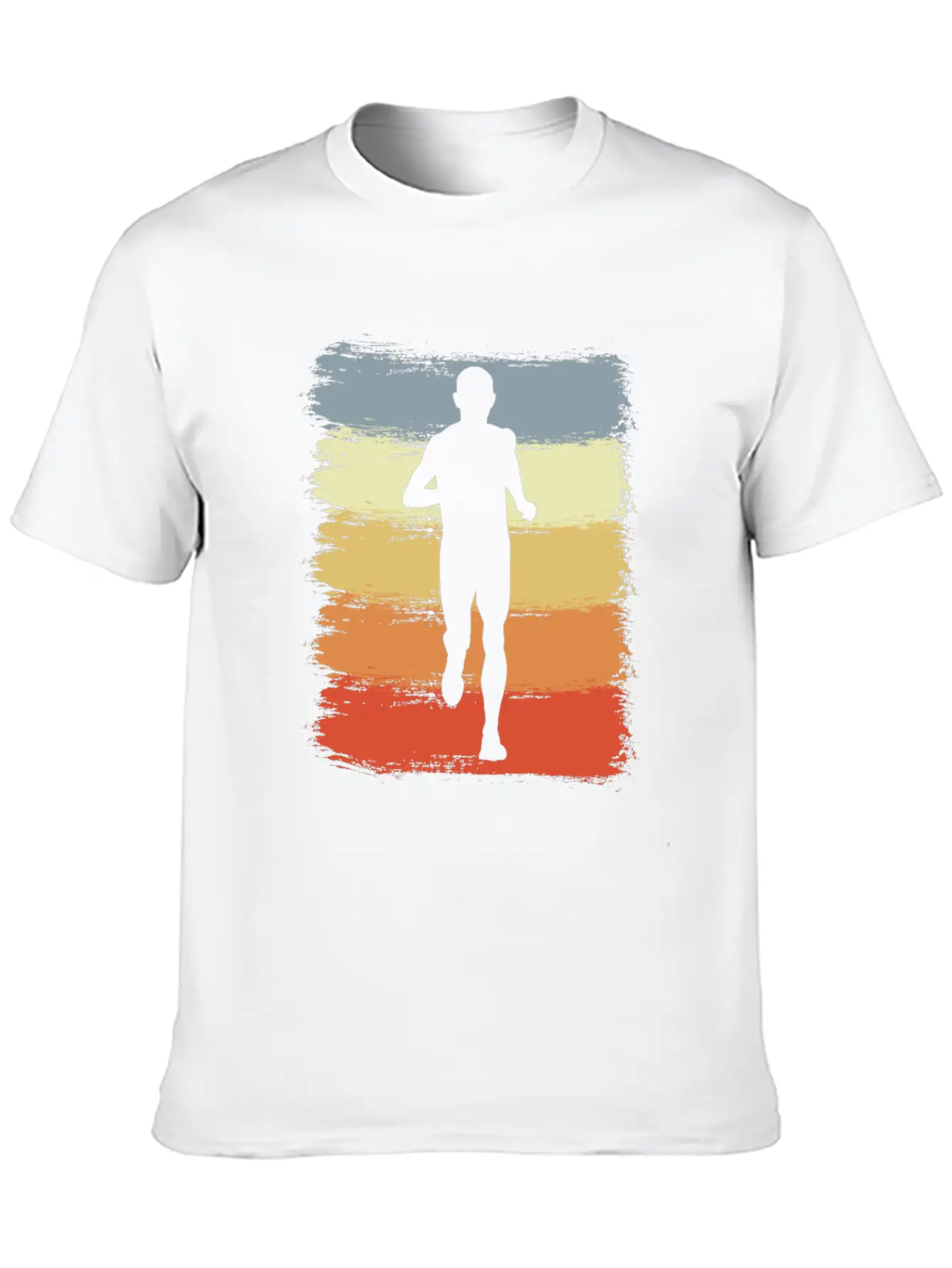 Vintage Running Athlete Sketch Classic Cotton Tee – Unisex Comfort For Any Season