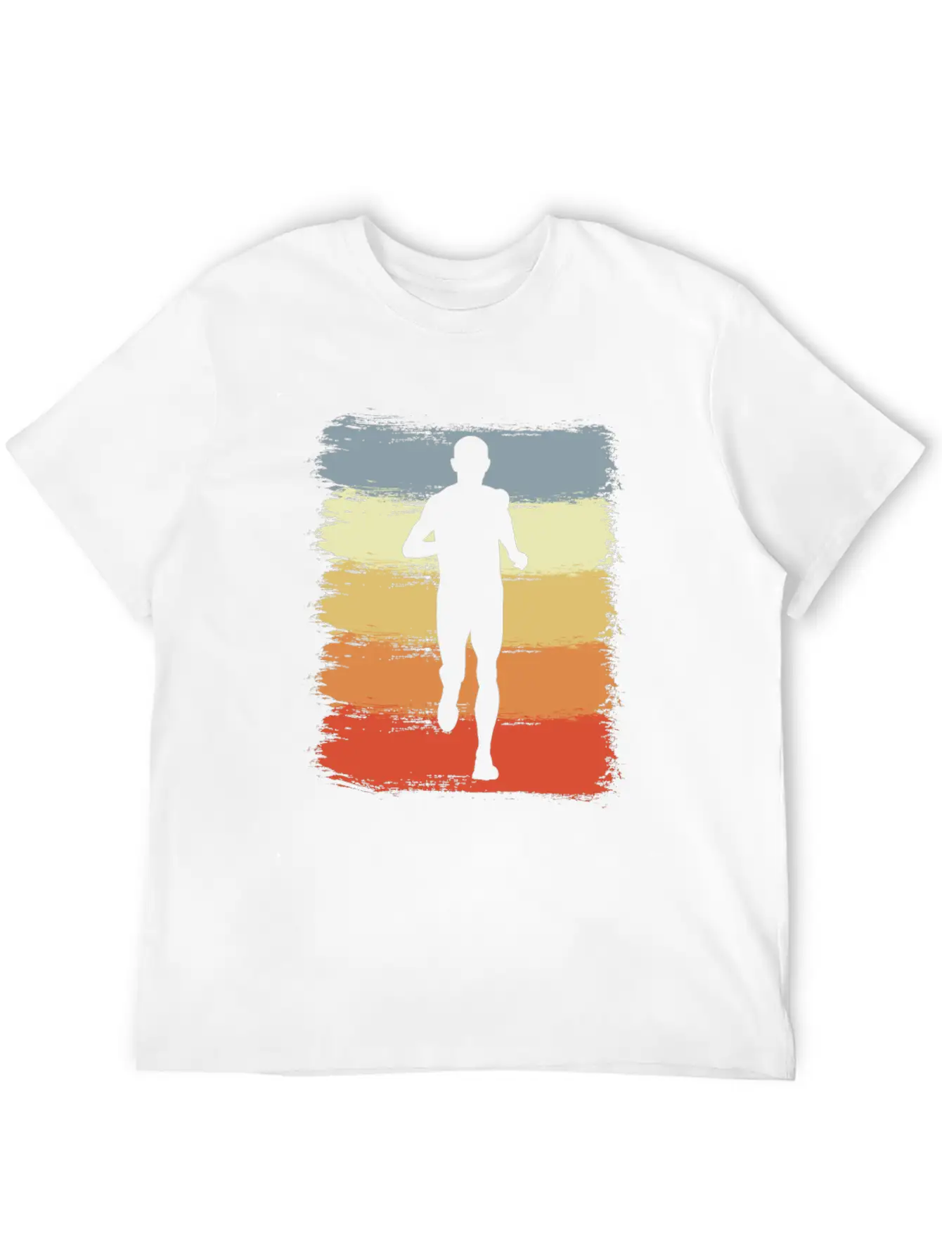 Vintage Running Athlete Sketch Classic Cotton Tee – Unisex Comfort For Any Season