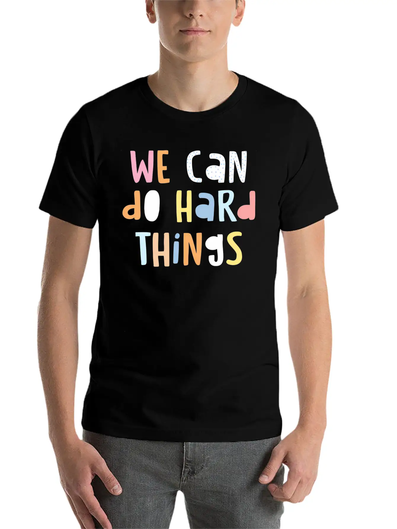 We Can Do Hard-Things Teacher Back To School Classic Cotton Tee – Unisex Comfort For Any Season