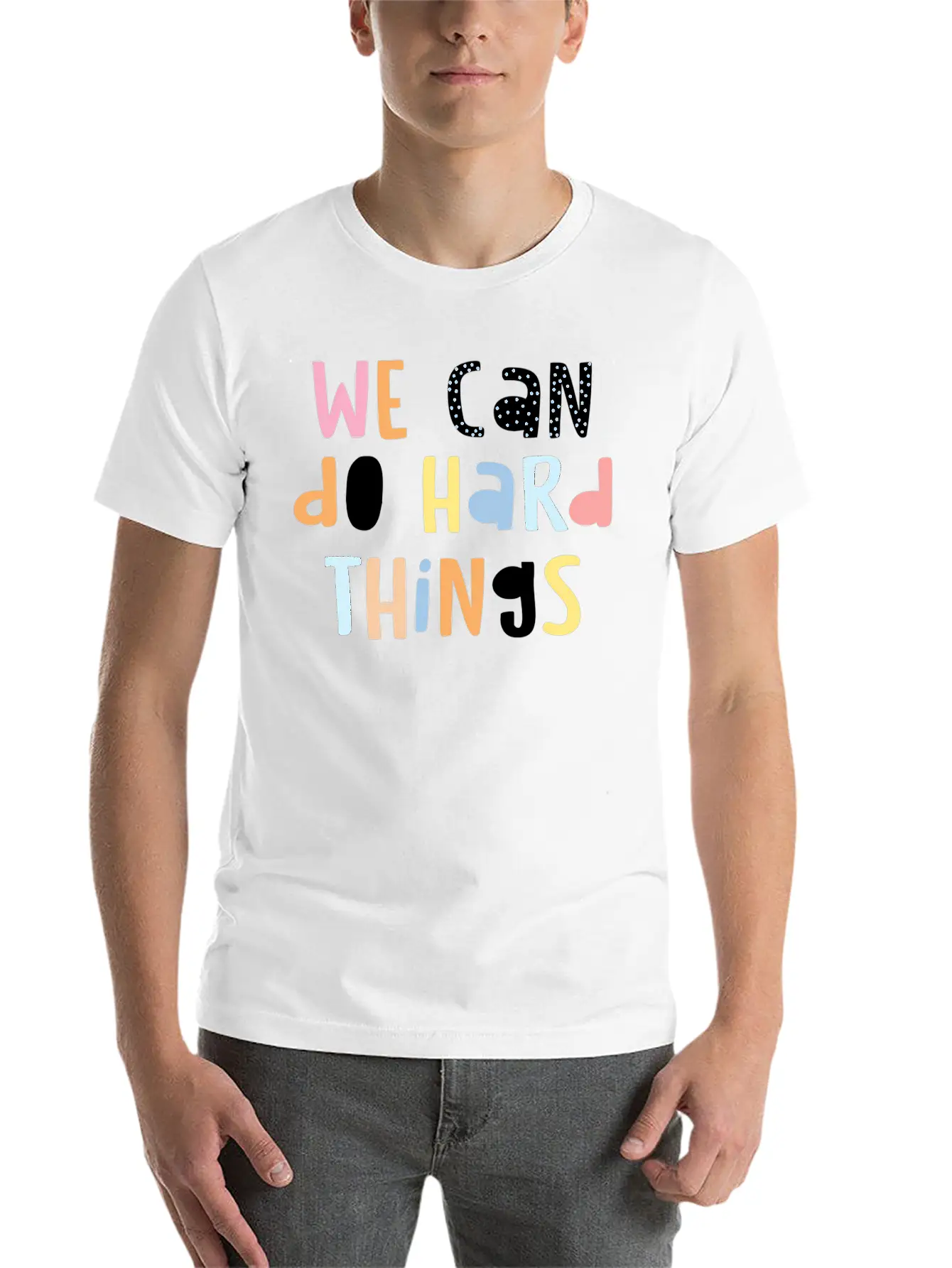 We Can Do Hard-Things Teacher Back To School Classic Cotton Tee – Unisex Comfort For Any Season